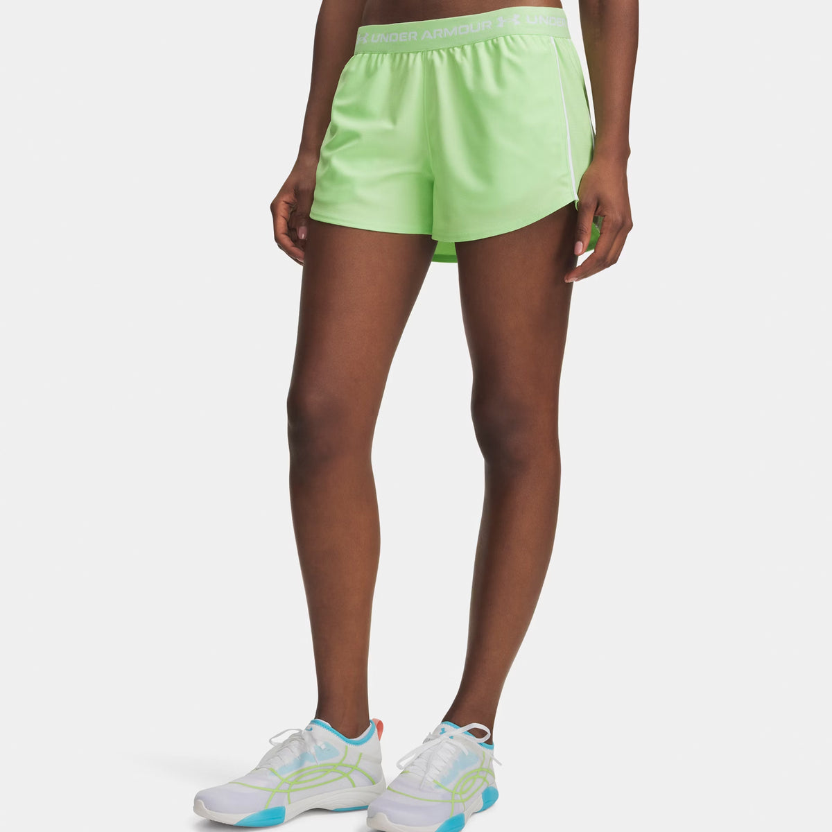 Under Armour Tech Play Up Shorts Dames-groen, donkergroen
