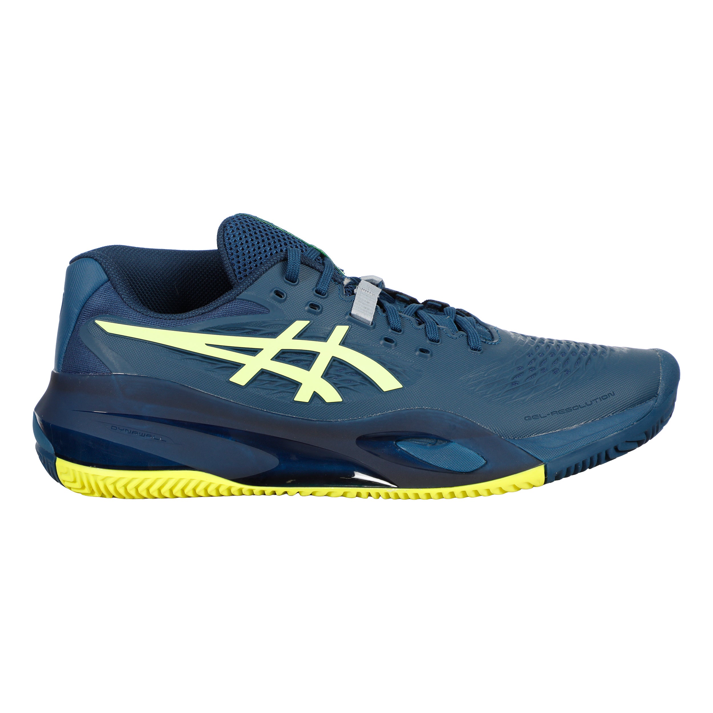 ASICS Gel-Resolution X Gravelschoen Heren - donkerblauw, neongeel