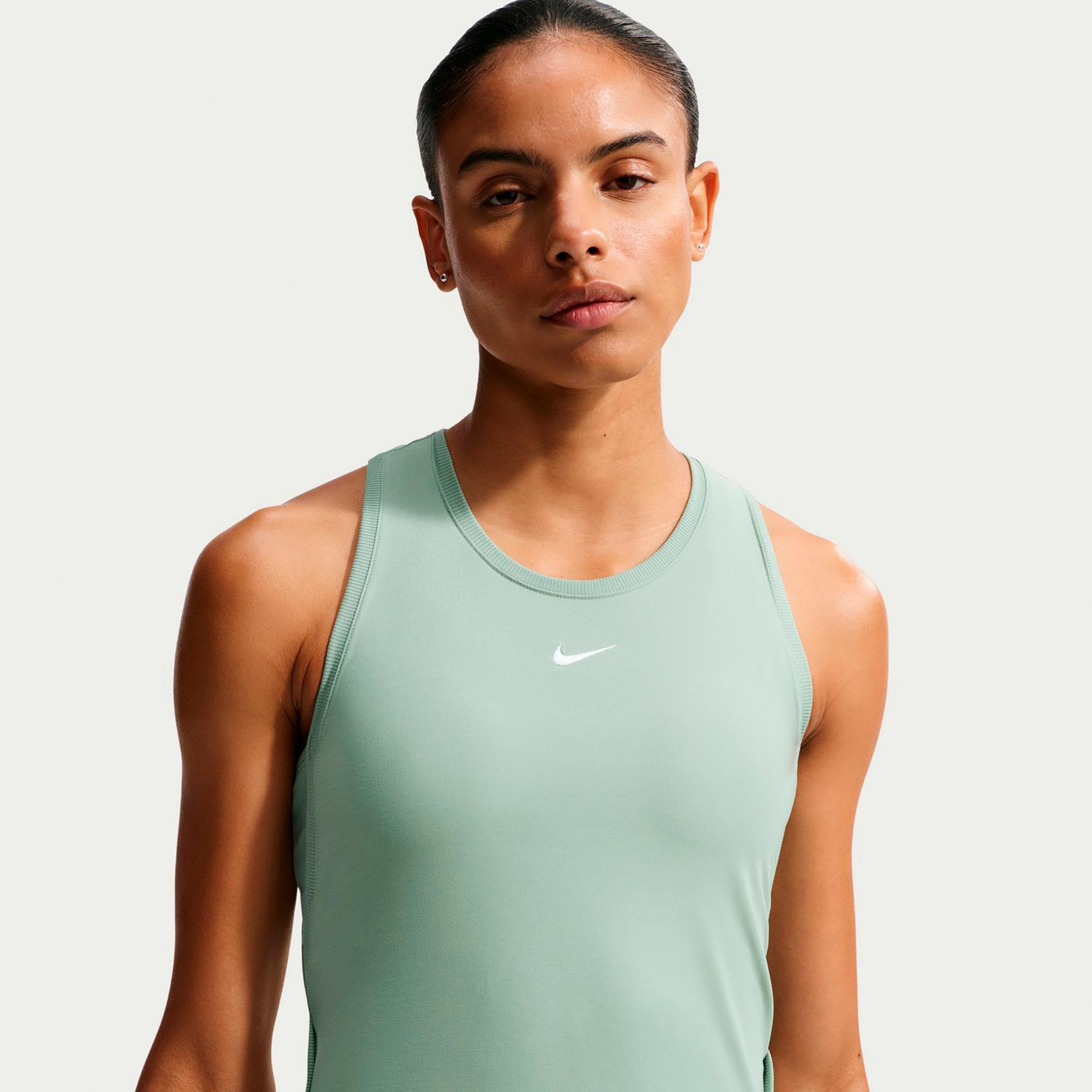 Nike Dri-FIT Victory Débardeur tank top Femmes - vert gris, blanc