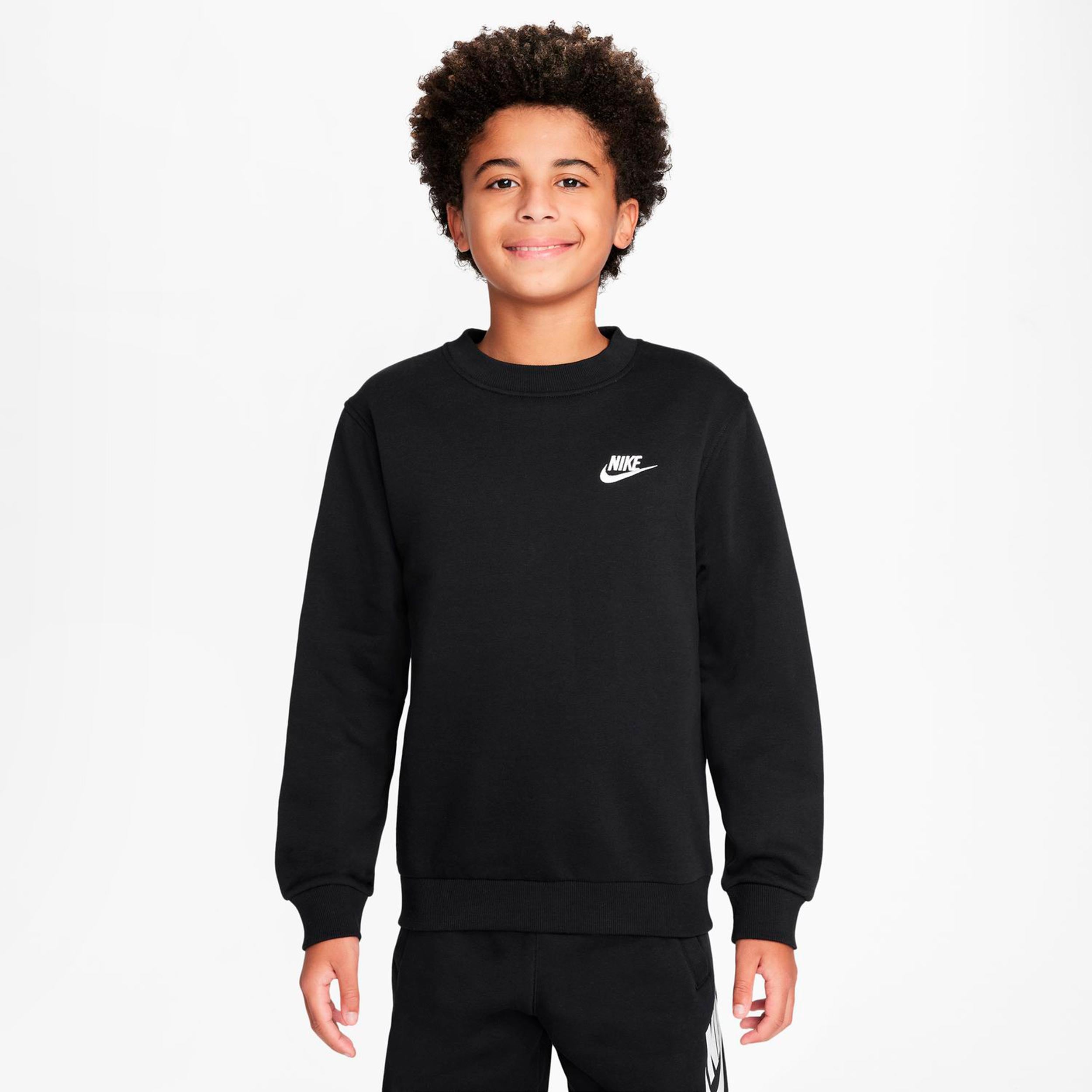 Nike Club Fleece Sweatshirt Kinderen - zwart
