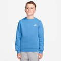 Club Fleece Sweatshirt Kinderen - lichtblauw, wit