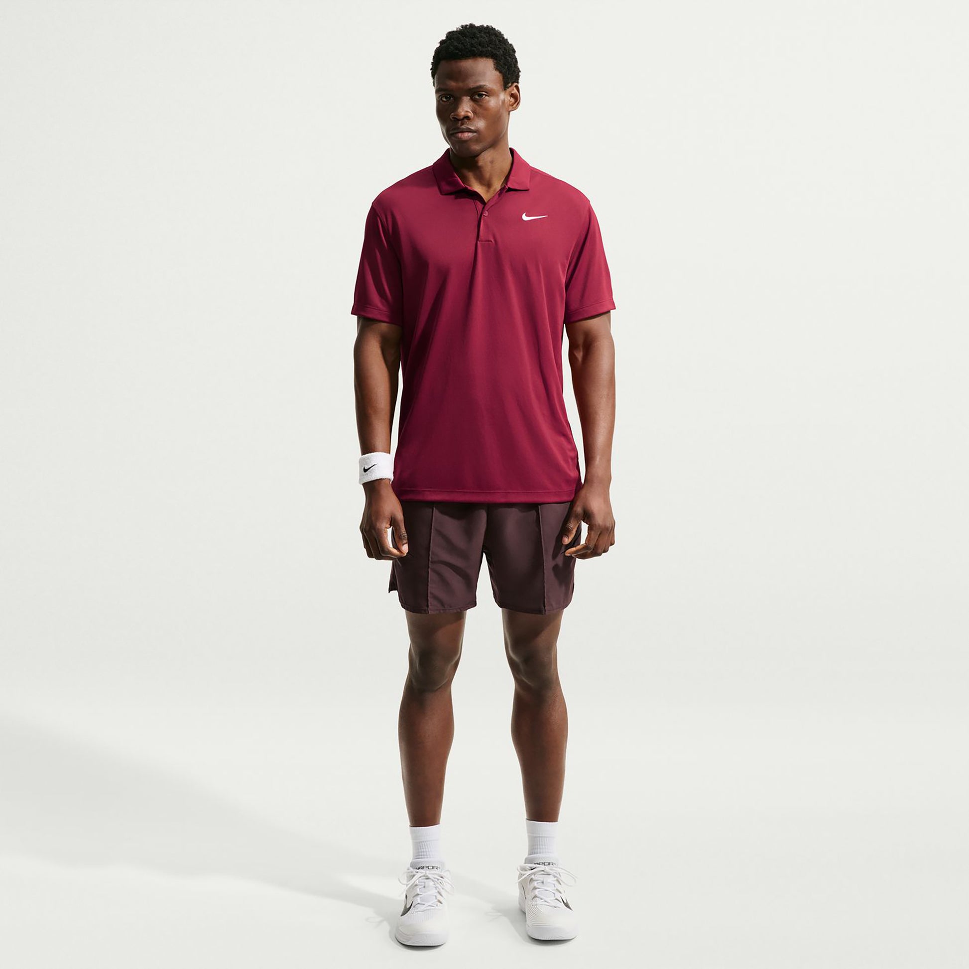 Nike Dri-Fit Victory Court Solid Polo Hommes - rouge vin