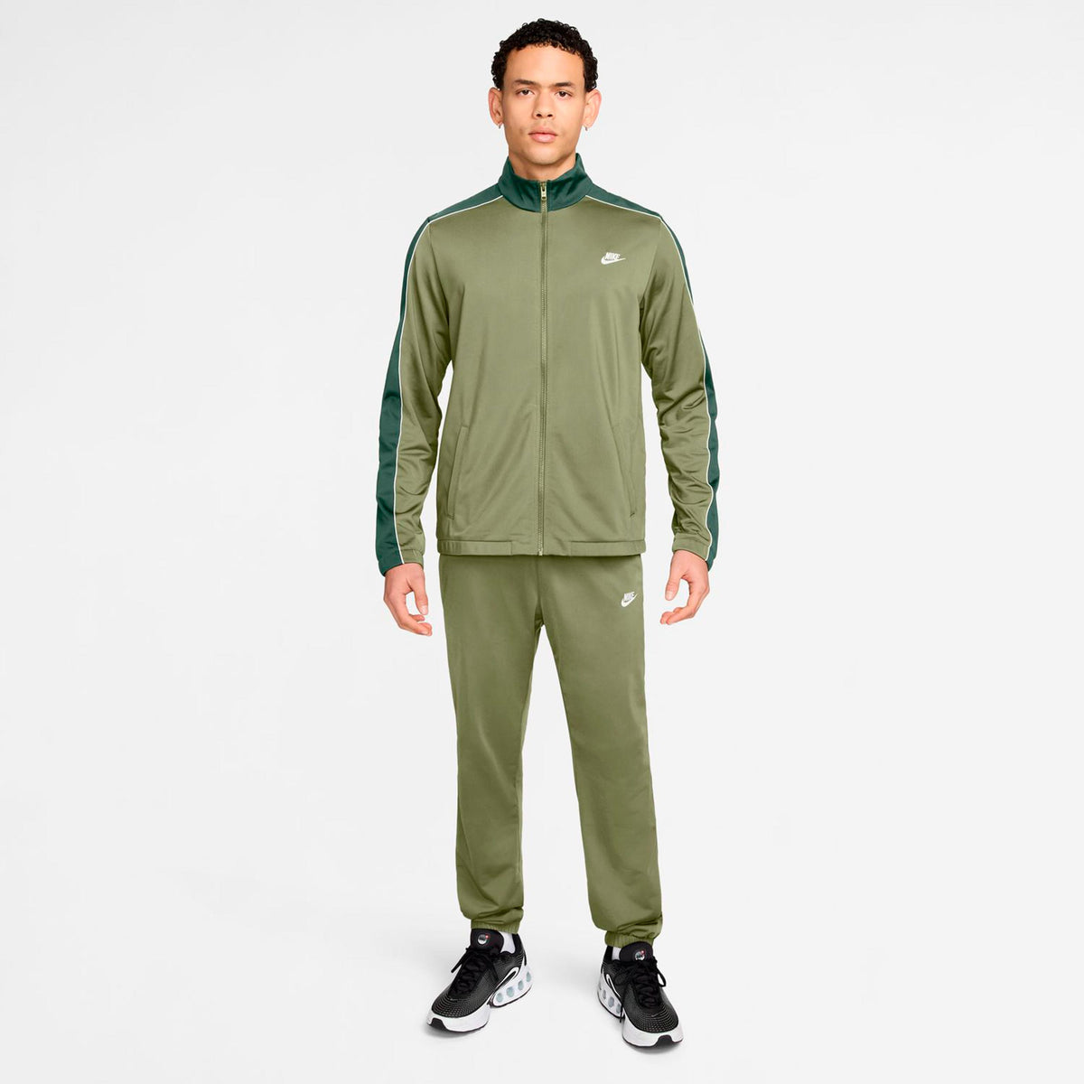 Nike Club Survêtement Hommes - vert olive, blanc