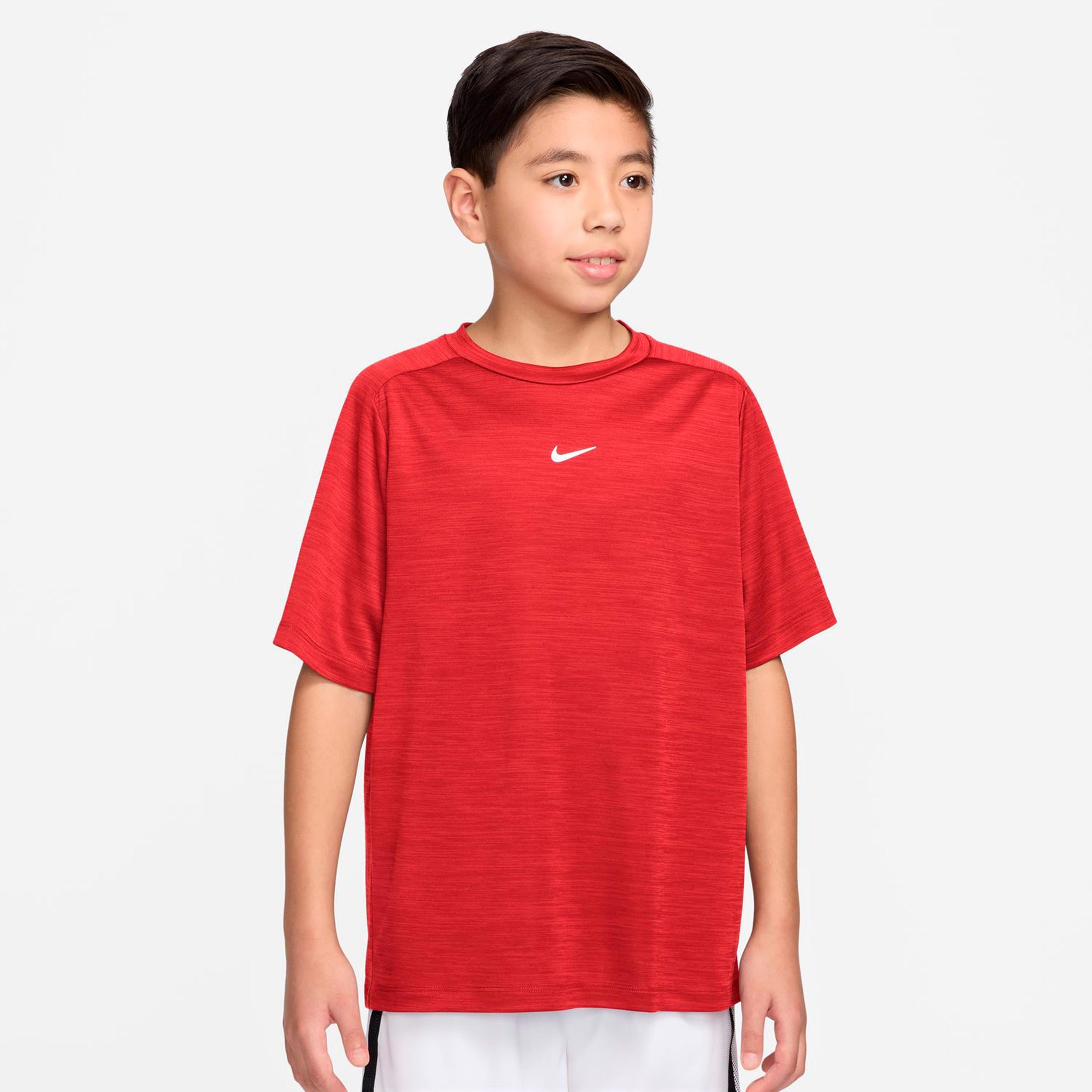 Nike Dri-FIT Multi Heather T-shirt Kinderen-donkerrood