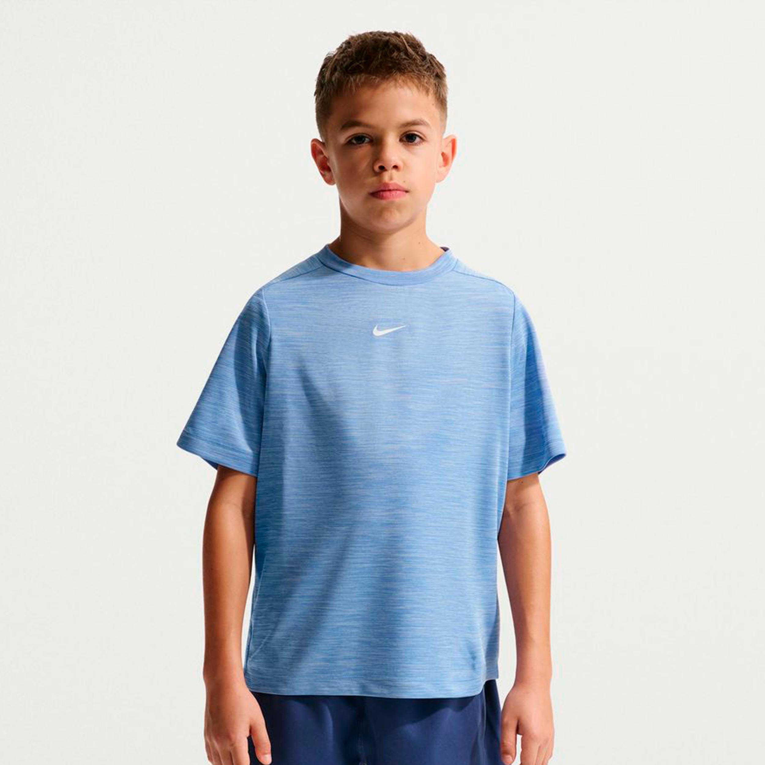 Nike Dri-FIT Multi Heather T-shirt Kinderen - blauw, lichtblauw
