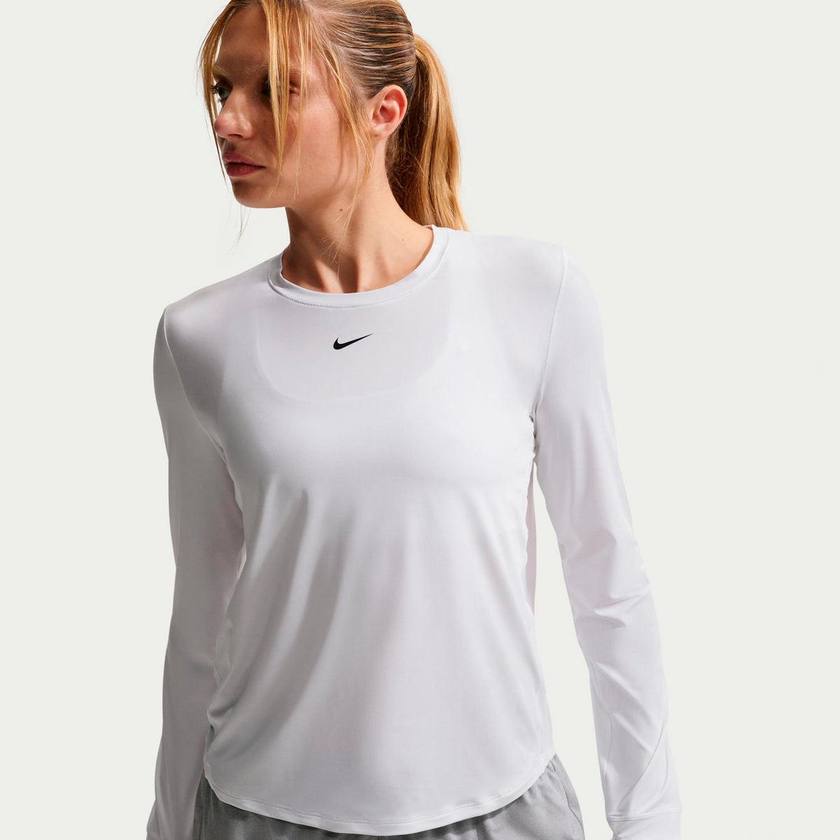 Nike One Classic Dri-Fit Longsleeve Dames - wit