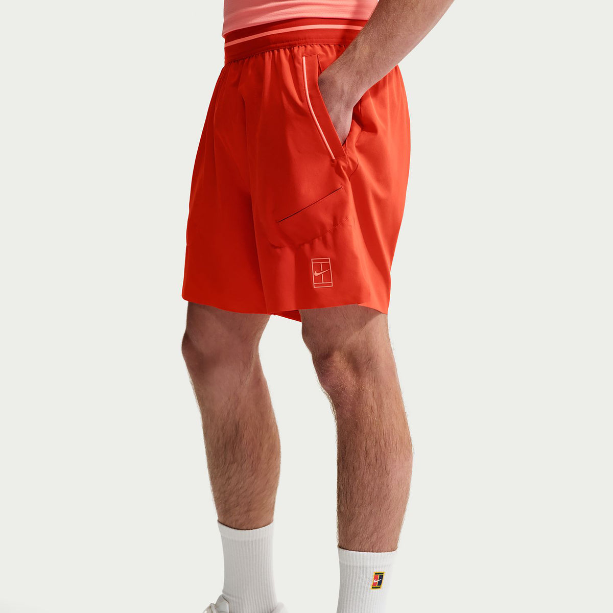 Nike Carlos Alcaraz Court Dri-FIT Advantage 6in Shorts Heren - koraal