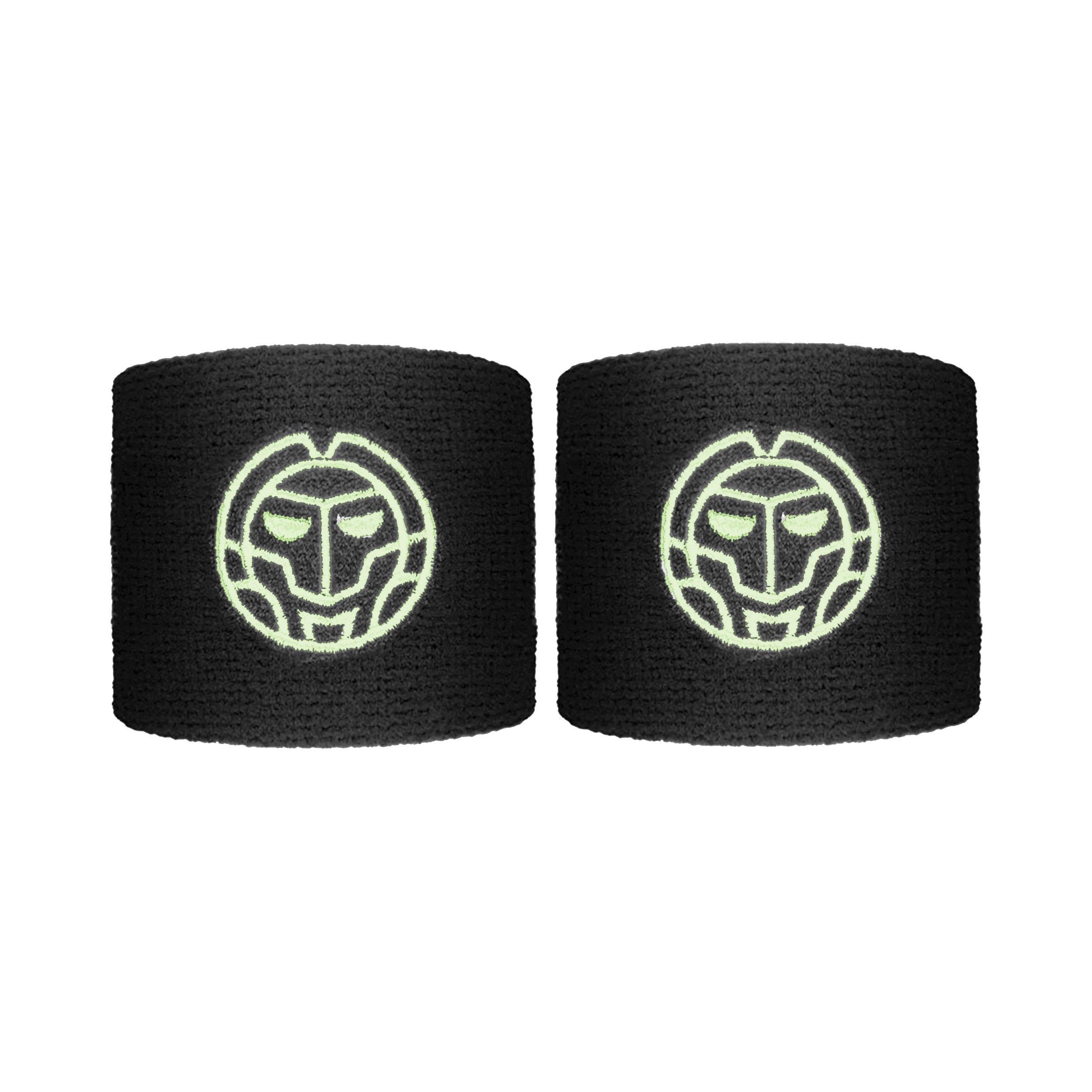 BIDI BADU Night Flash Zweetband Verpakking 2 stuks kort - zwart, wit