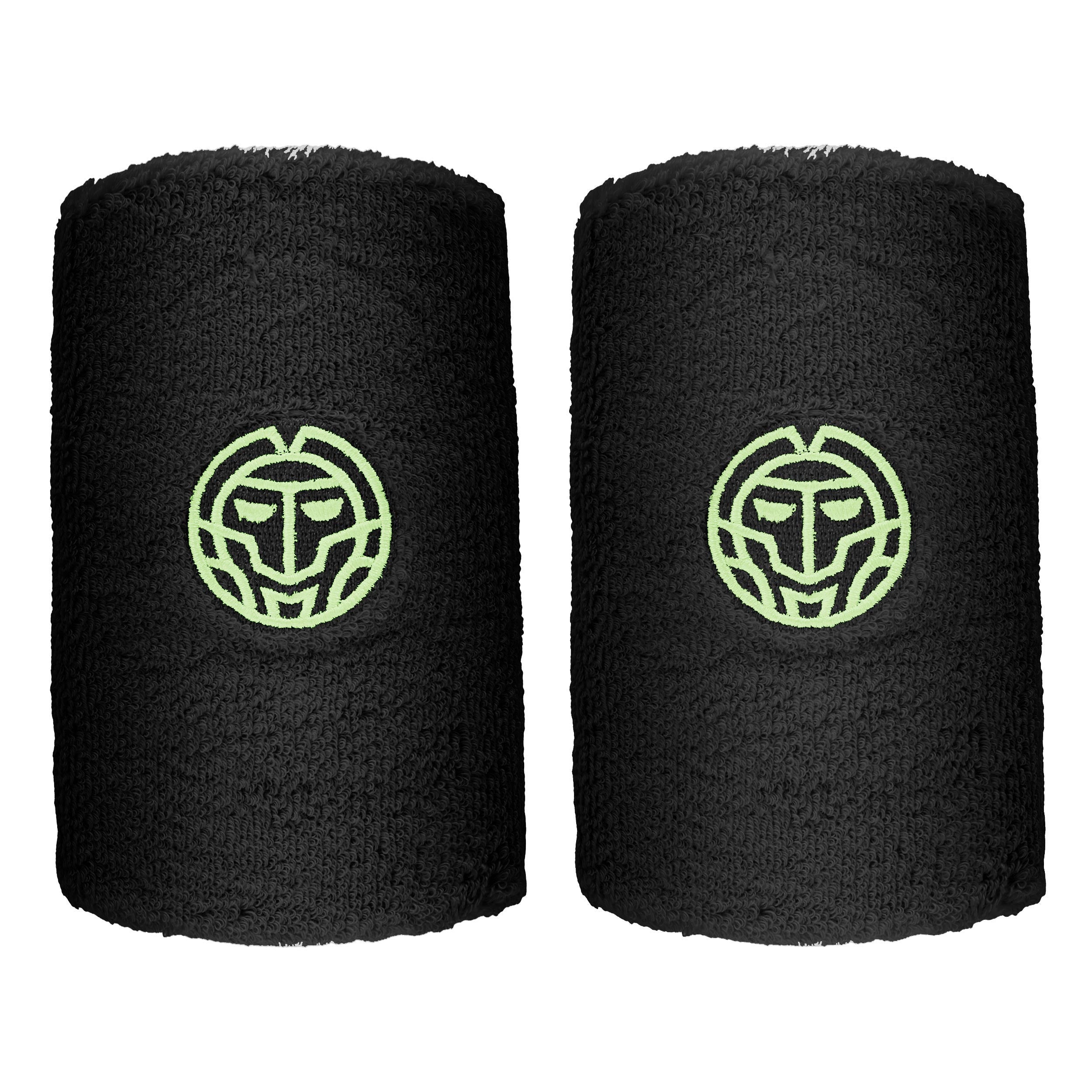 BIDI BADU Night Flash Zweetband Verpakking 2 stuks lang - zwart, wit