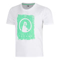 Crush Scraped T-shirt Hommes-blanc, vert