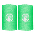 Long Zweetband - Verpakking 2 stuks Unisex-groen, wit
