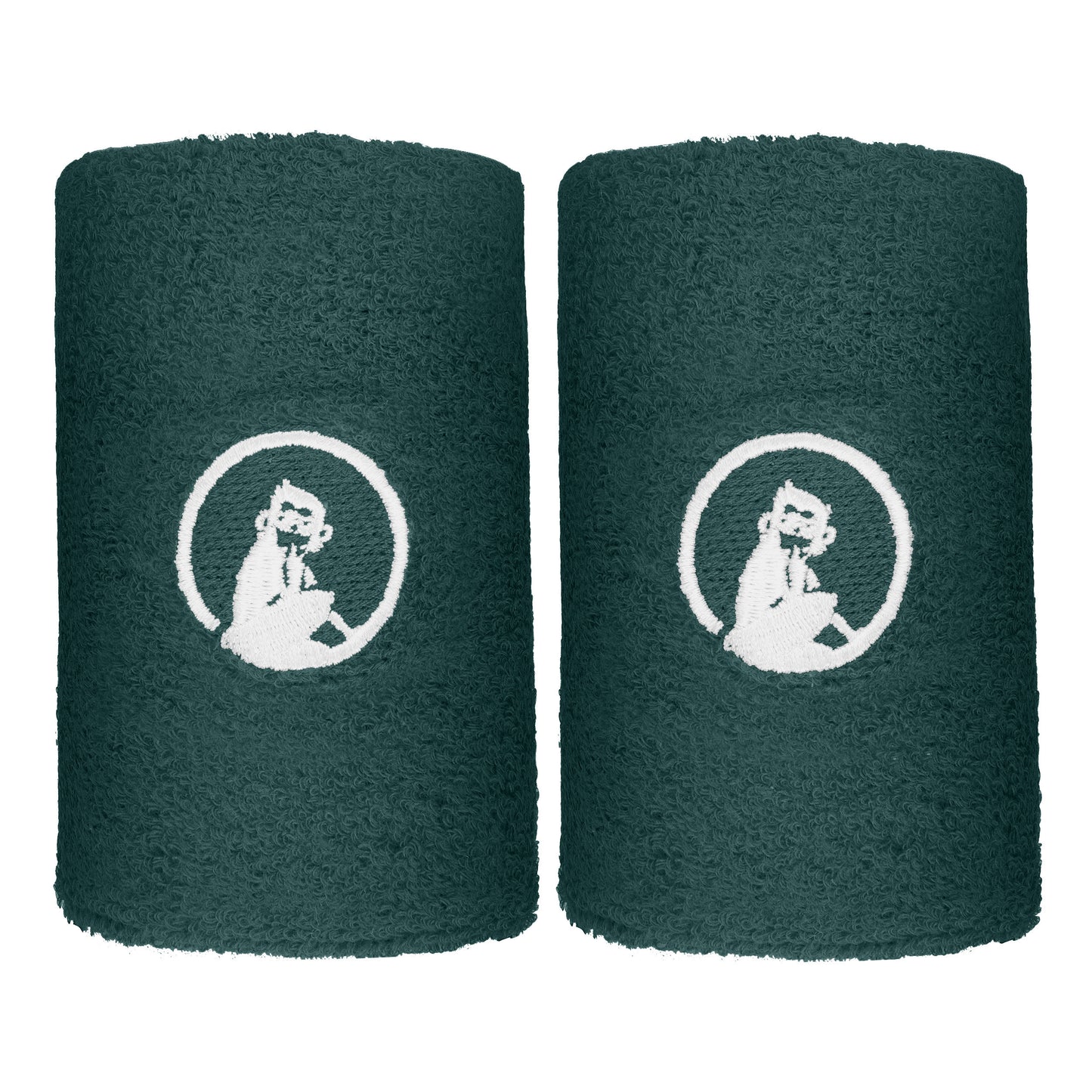 Quiet Please Zweetband Verpakking 2 stuks lang - groen