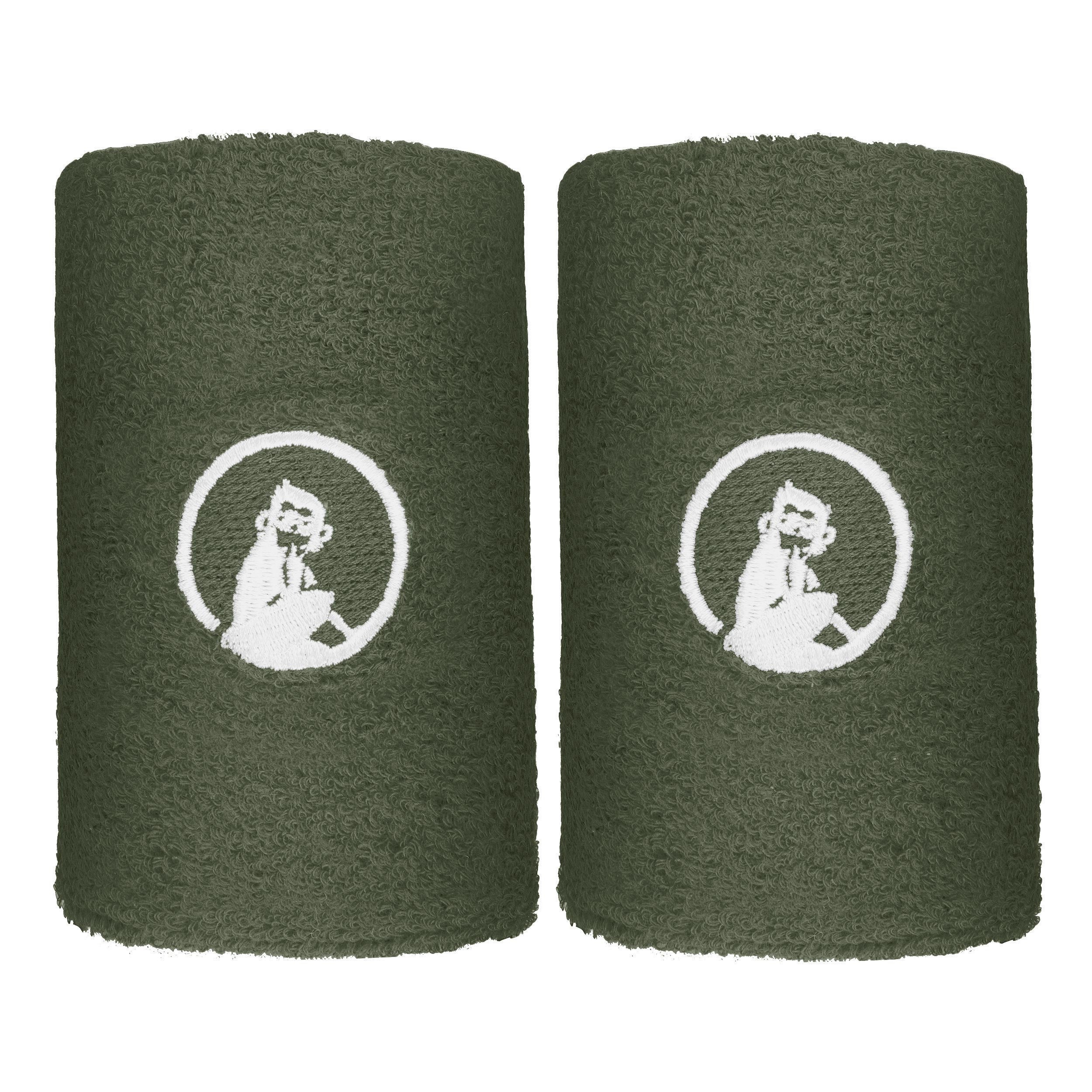 Quiet Please Memories Faded Memories Zweetband Verpakking 2 stuks Unisex - donkergroen