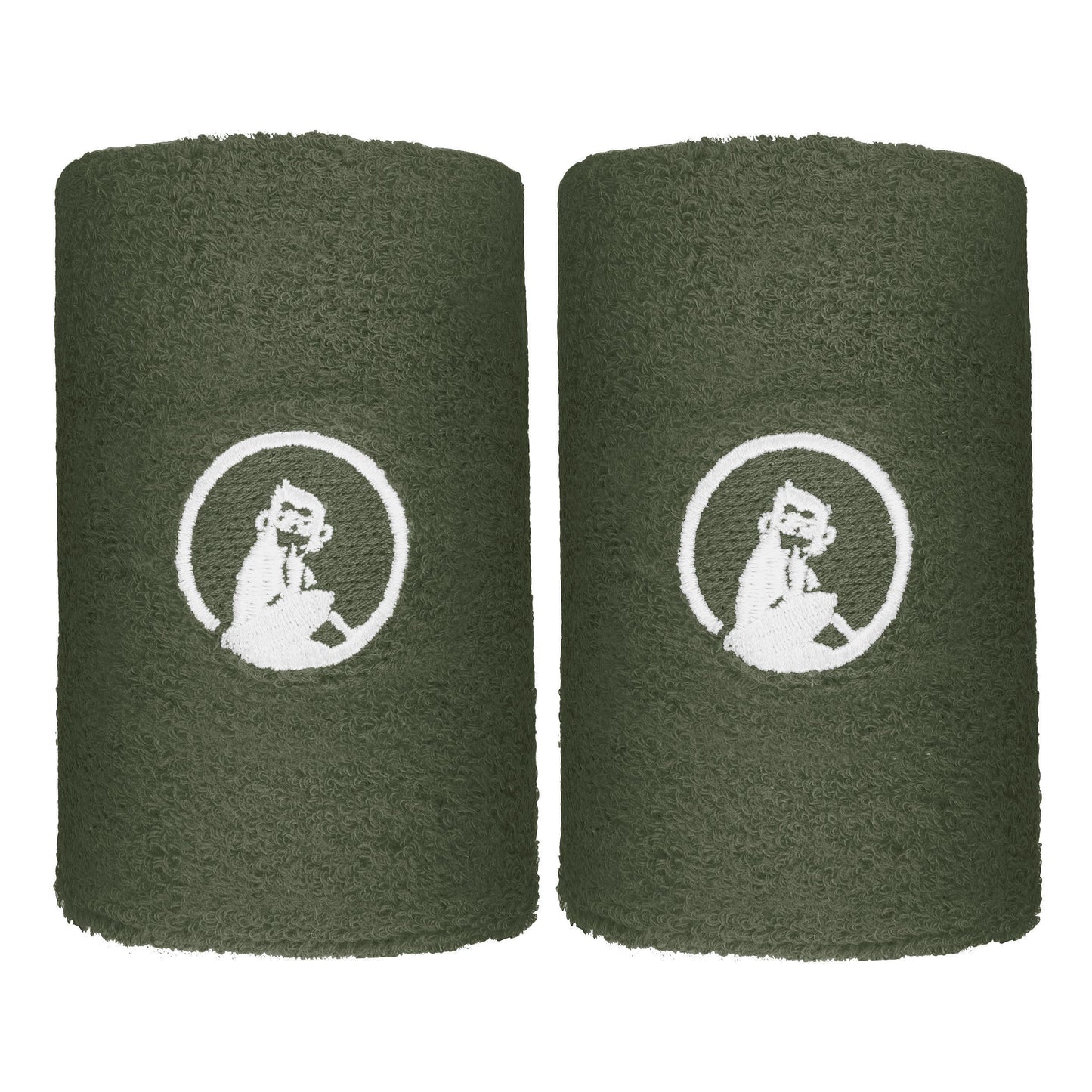 Quiet Please Memories Faded Memories Zweetband Verpakking 2 stuks Unisex - donkergroen