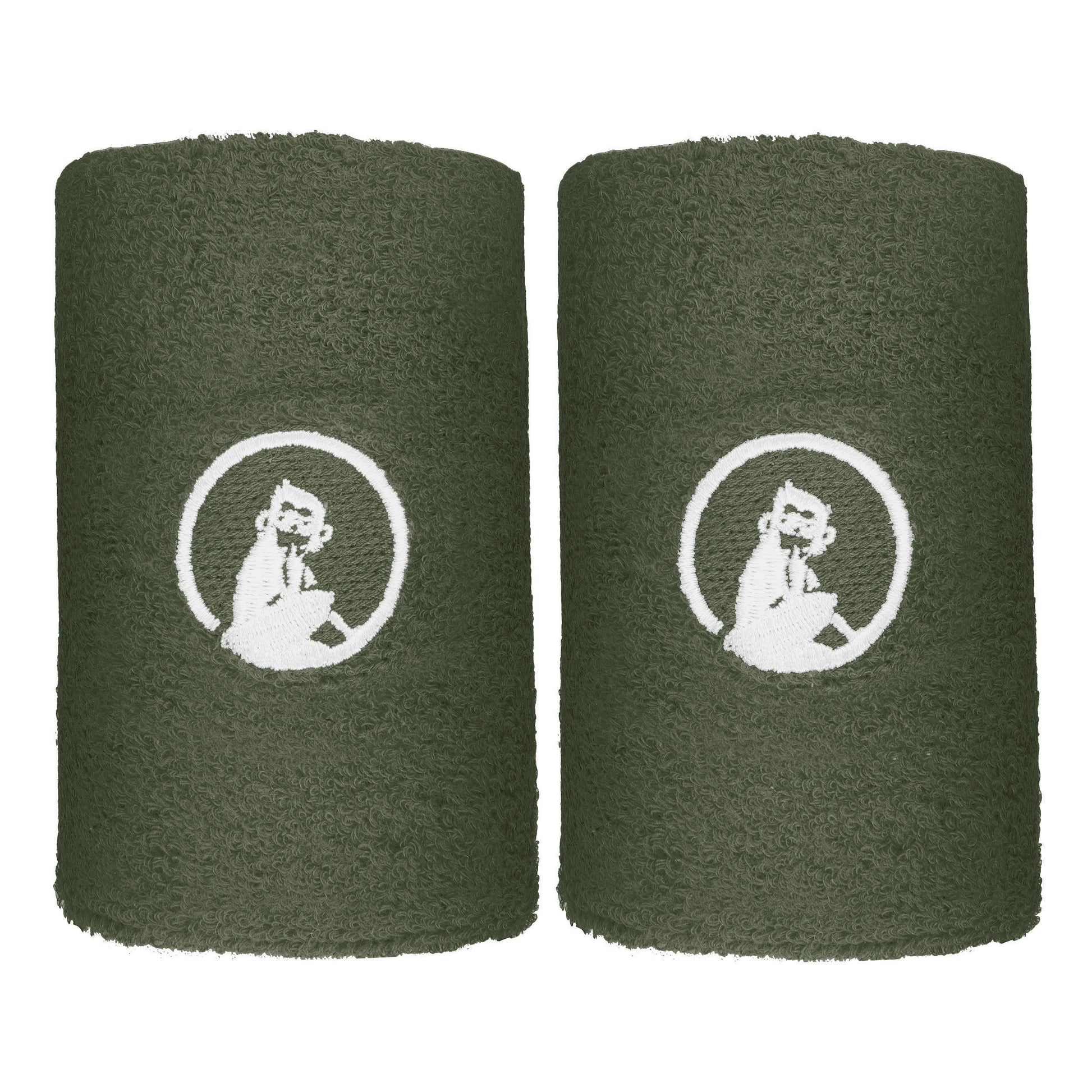 Quiet Please Memories Faded Memories Zweetband Verpakking 2 stuks Unisex - donkergroen