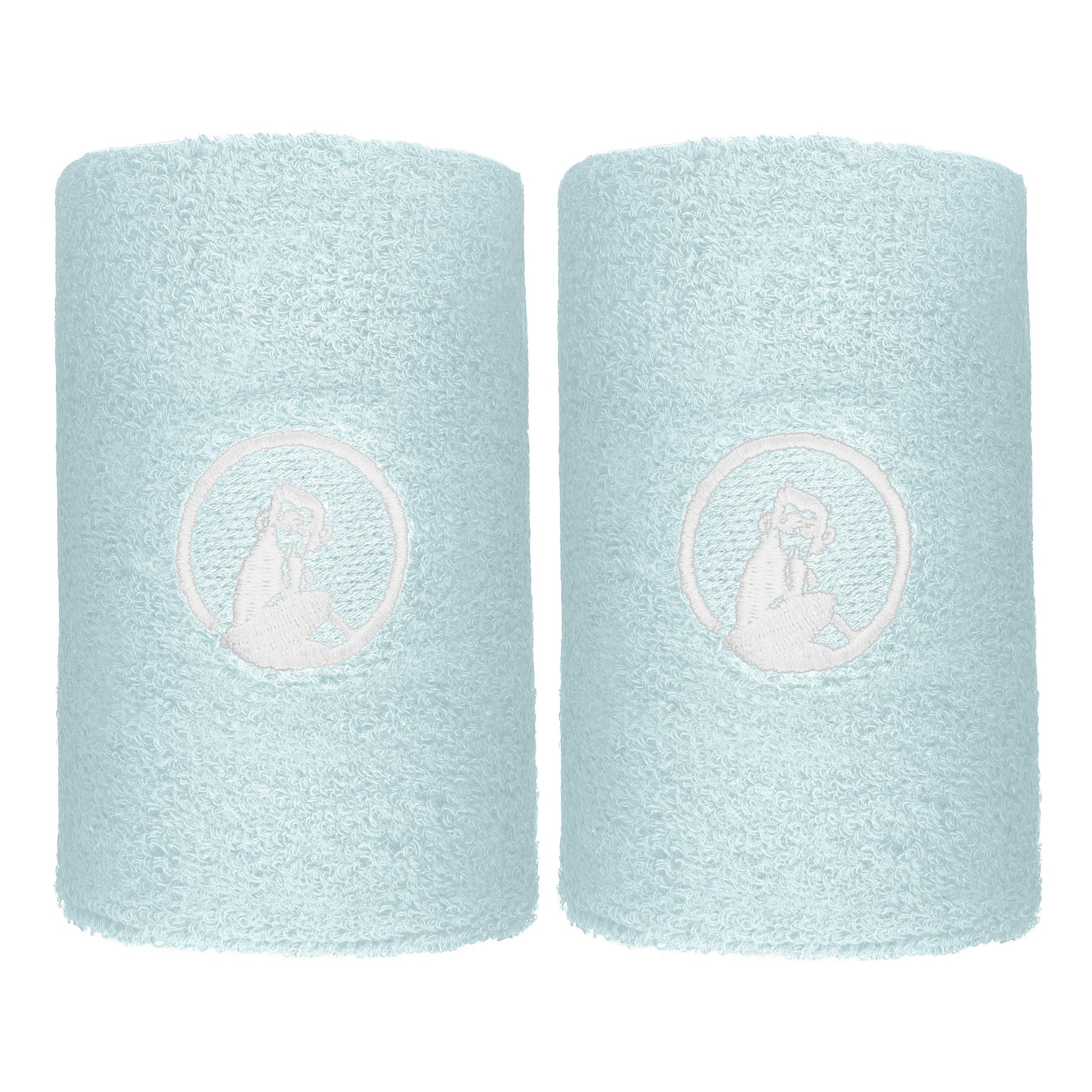 Quiet Please Memories Faded Memories Zweetband Verpakking 2 stuks Unisex - lichtblauw, wit