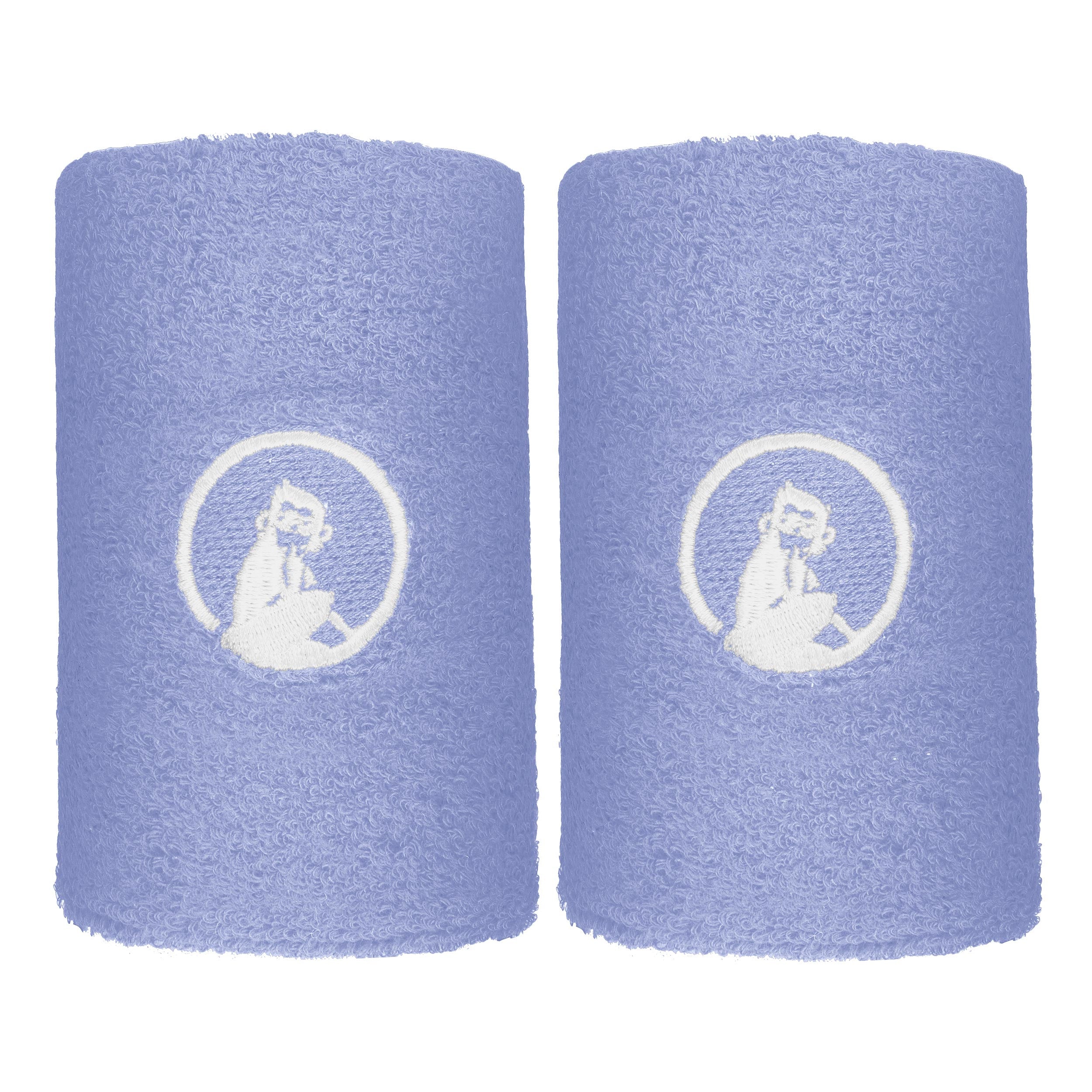 Quiet Please Glow Zweetband Verpakking 2 stuks lang - kobaltblauw
