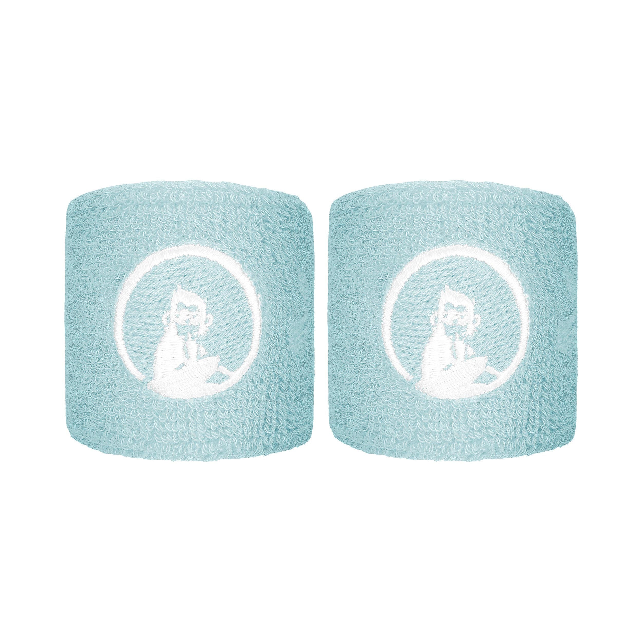 Quiet Please Memories Faded Memories Zweetband Verpakking 2 stuks Unisex - lichtblauw