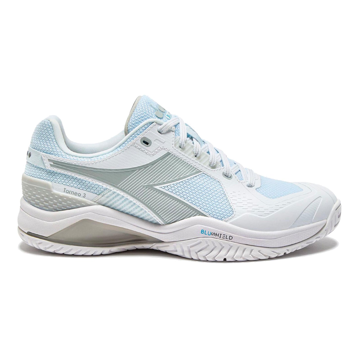 Diadora Blushield Torneo 3 Allcourt schoen Dames - wit, zilver