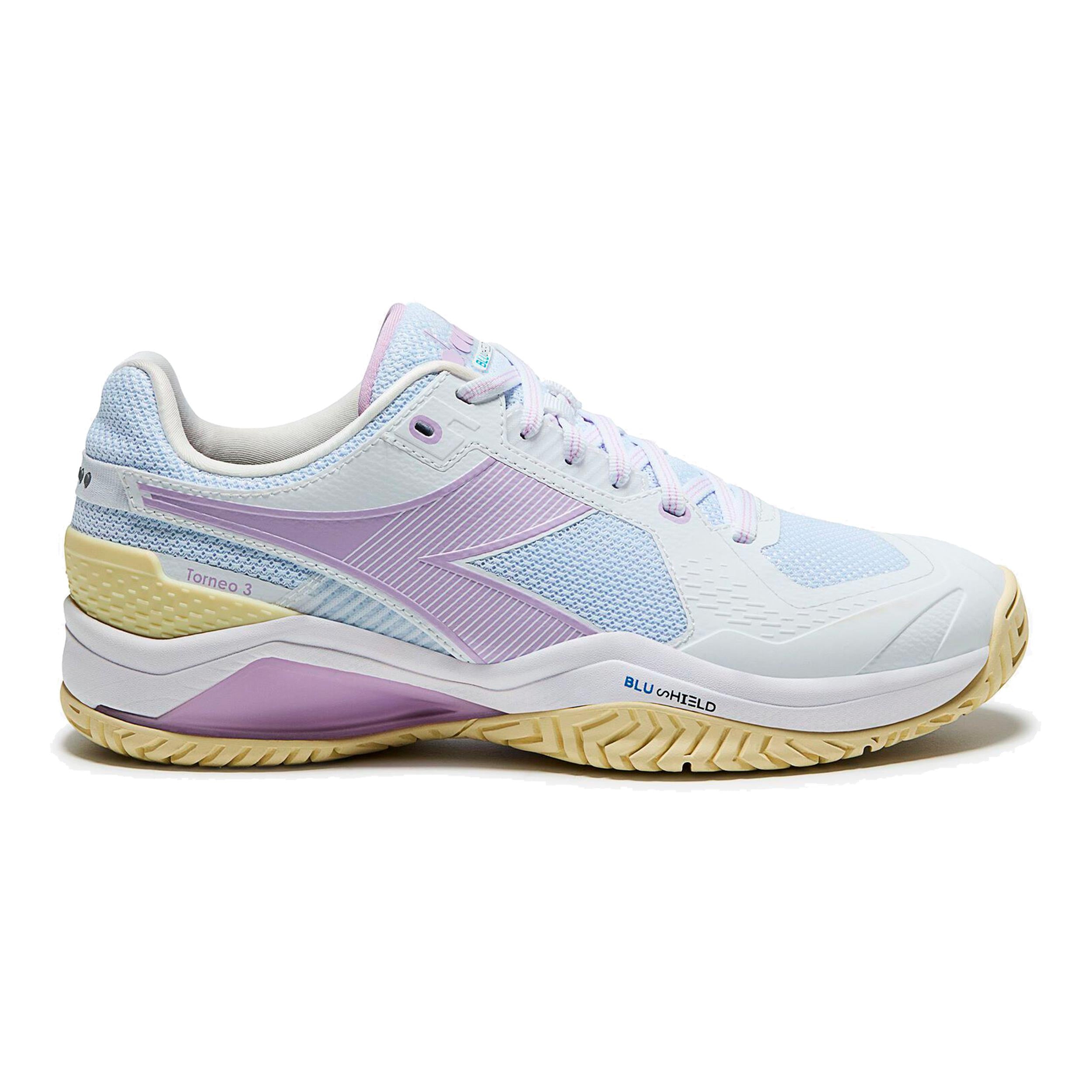 Diadora Blushield Torneo 3 Allcourt schoen Dames - wit, mauve