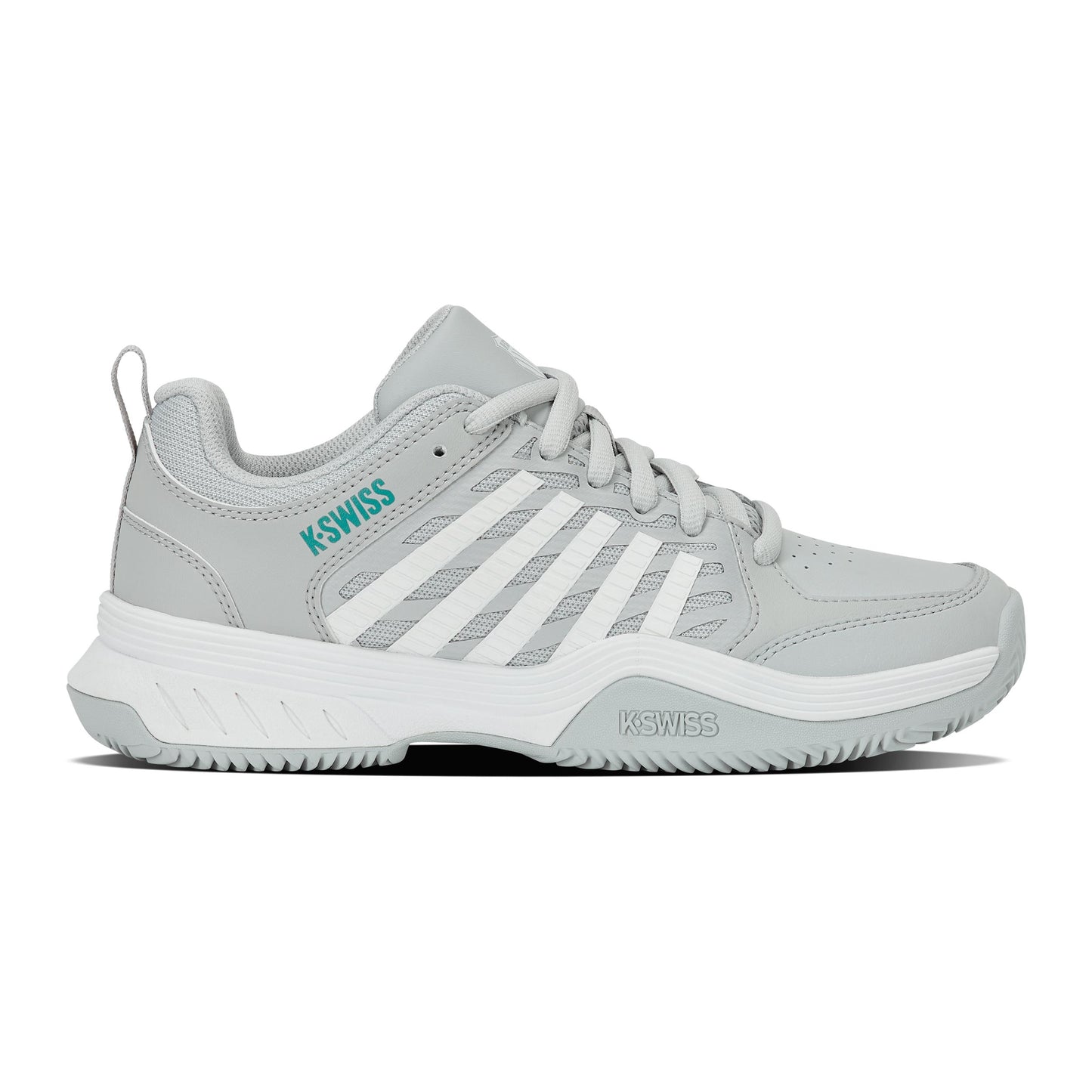 K-Swiss Court Express 2 Gravelschoen Dames - lichtgrijs, wit