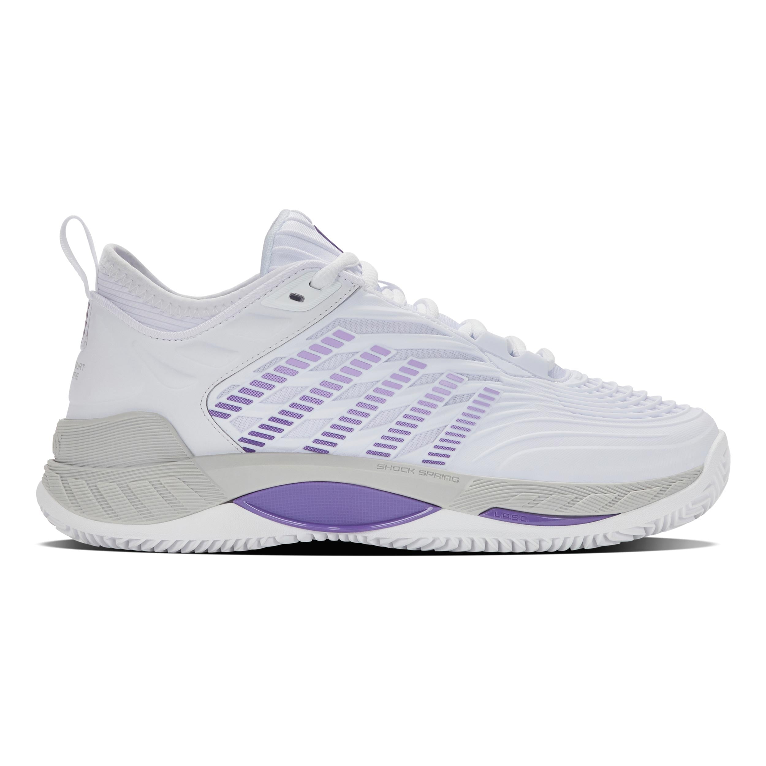 K-Swiss Hypercourt Supreme 2 Gravelschoen Dames - wit, lavendel