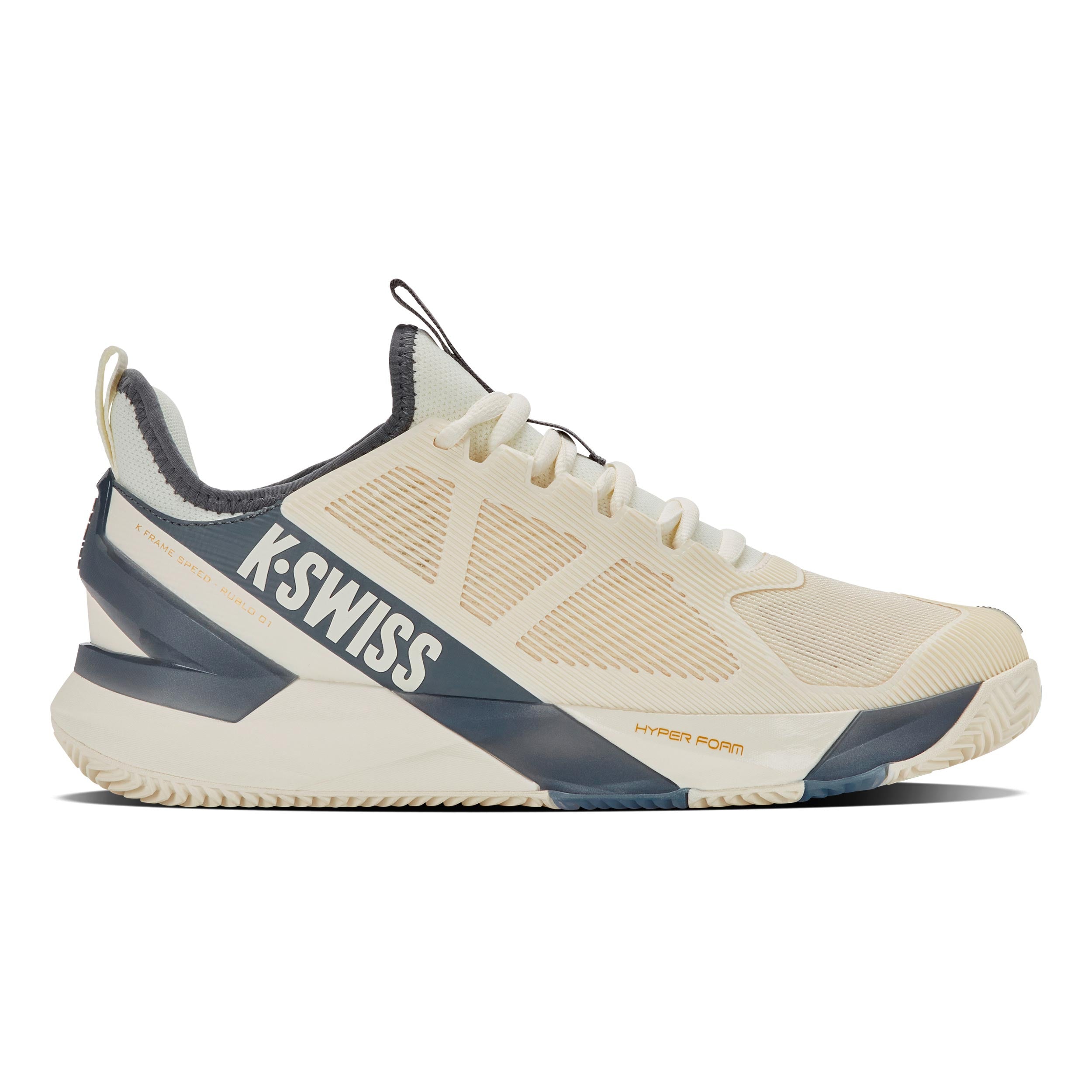 K-Swiss K-FRAME SPEED RUBLO Clay Gravelschoen Heren-beige, donkerblauw