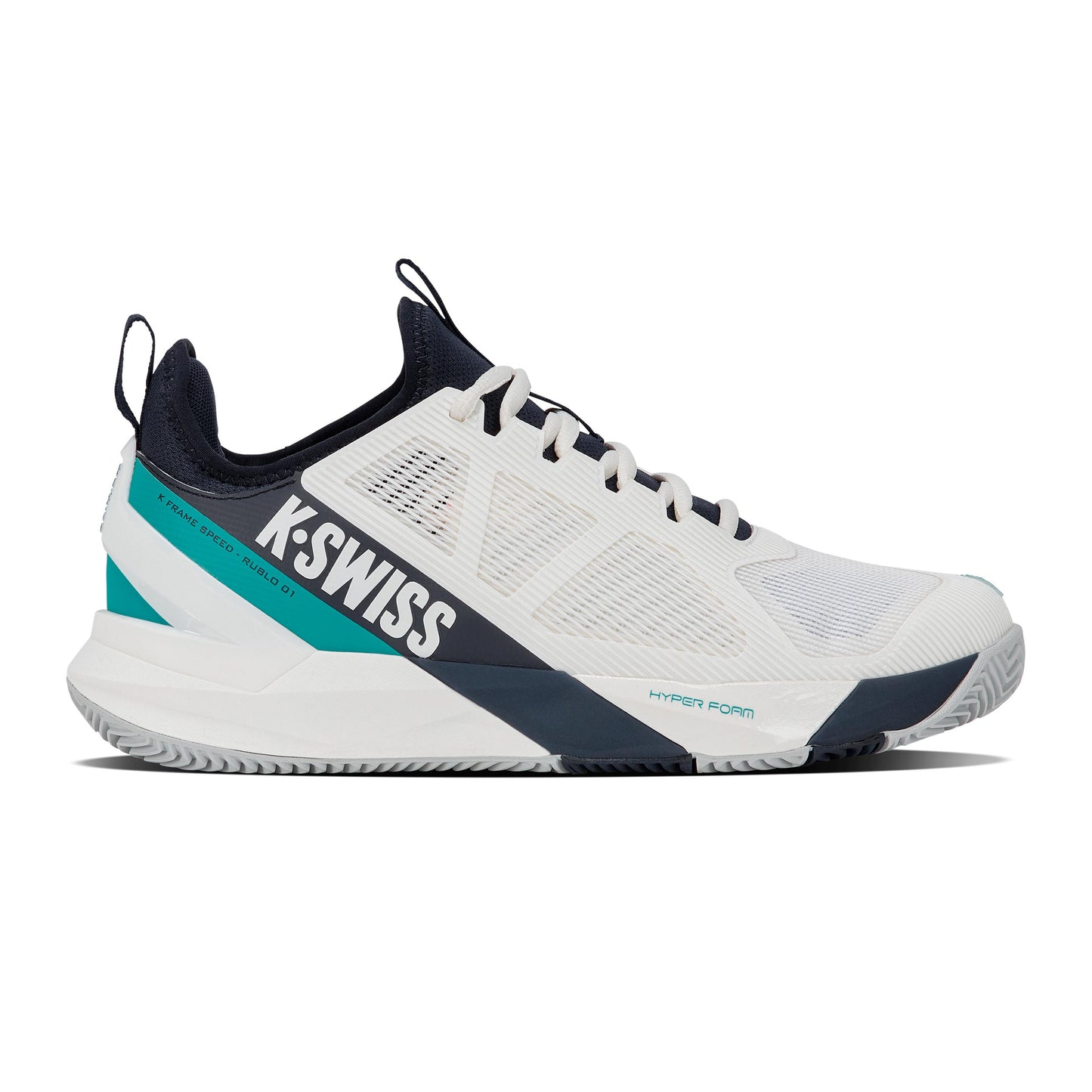 K-Swiss K-Frame Speed Rublo Gravelschoen Heren - wit, donkerblauw