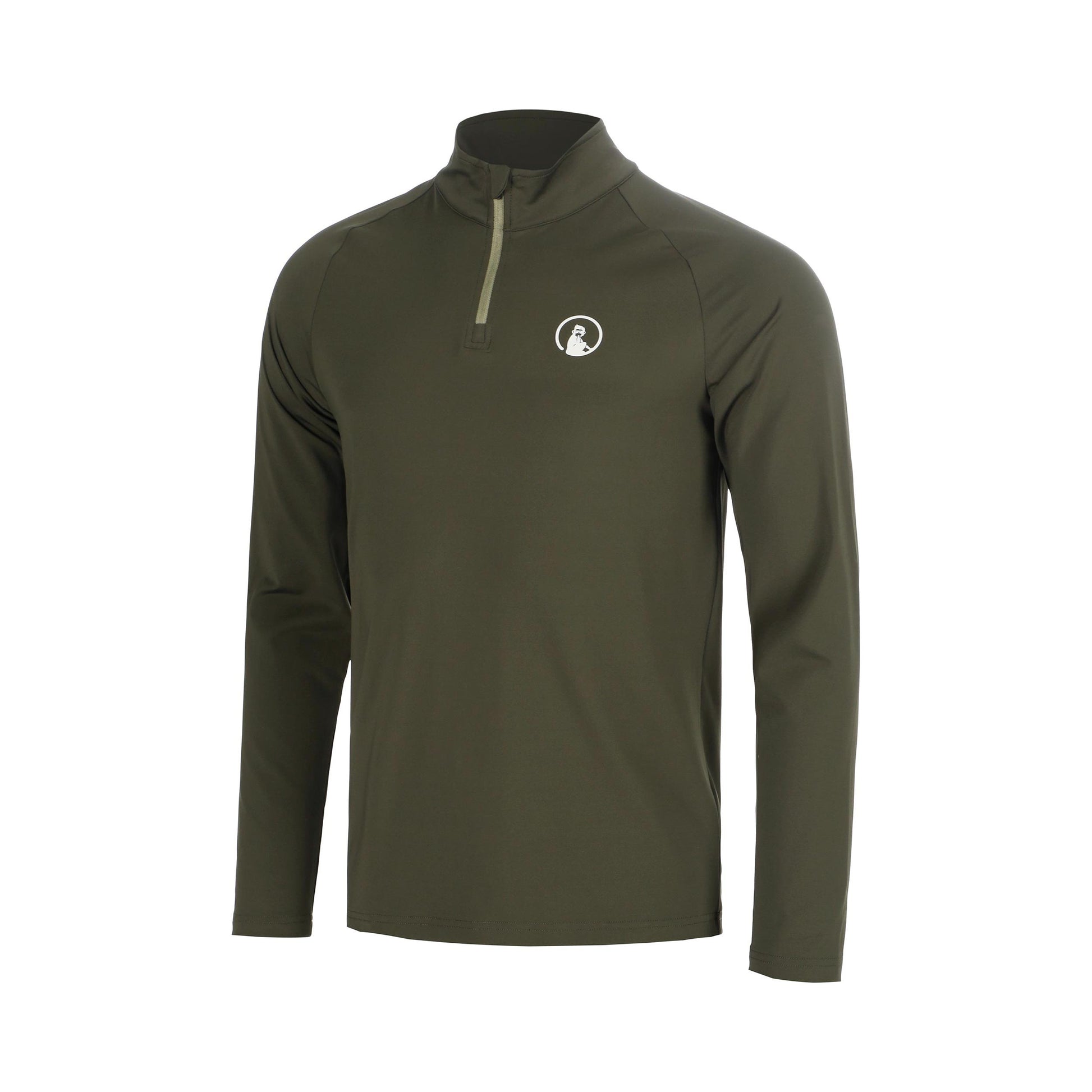 Quiet Please Memories Big Serve 1/4 Zip Longsleeve Jongens - donkergroen