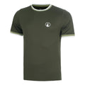 Memories Break Ringer T-shirt Heren - donkergroen