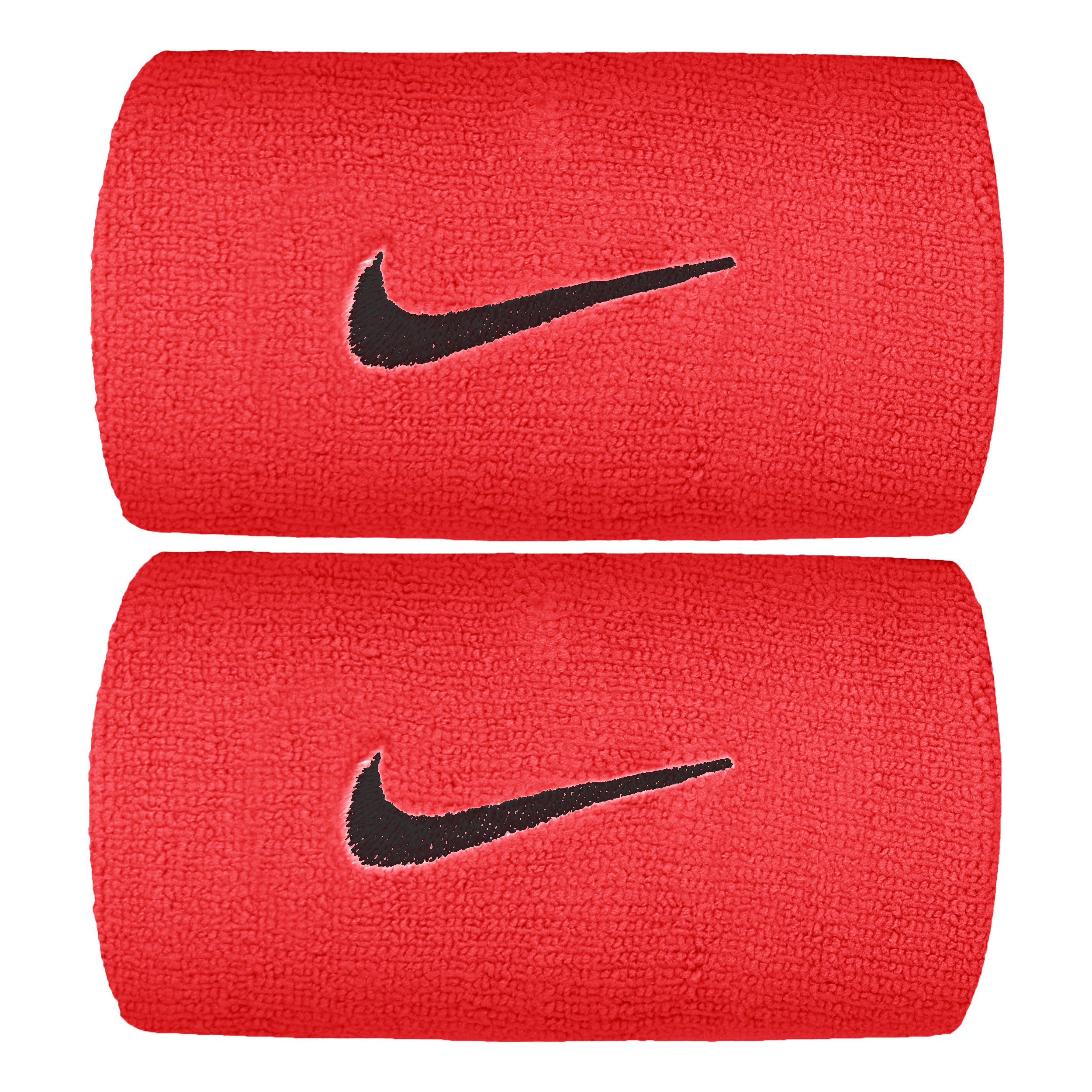 Nike Premier DW Zweetband Verpakking 2 stuks lang - lichtrood, zwart