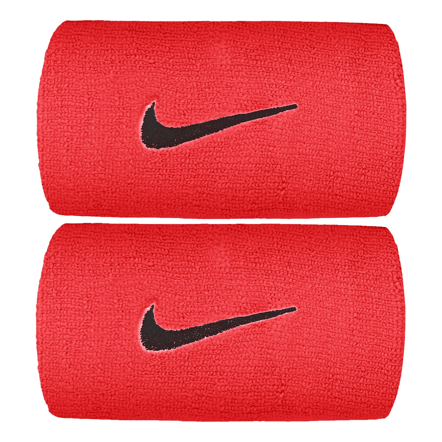 Nike Premier DW Zweetband Verpakking 2 stuks lang - lichtrood, zwart
