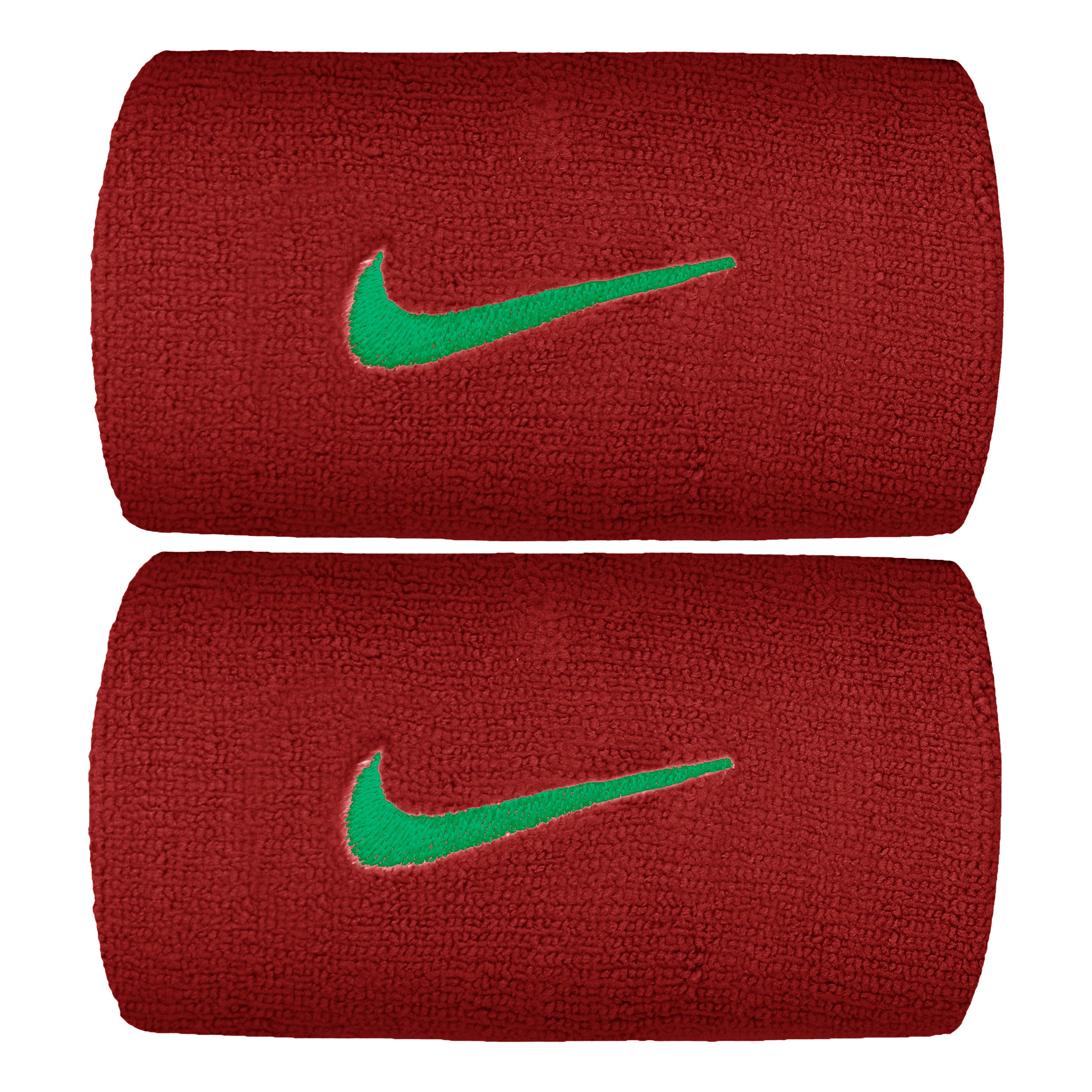 Nike Premier DW Zweetband Verpakking 2 stuks lang - donkerrood, mint