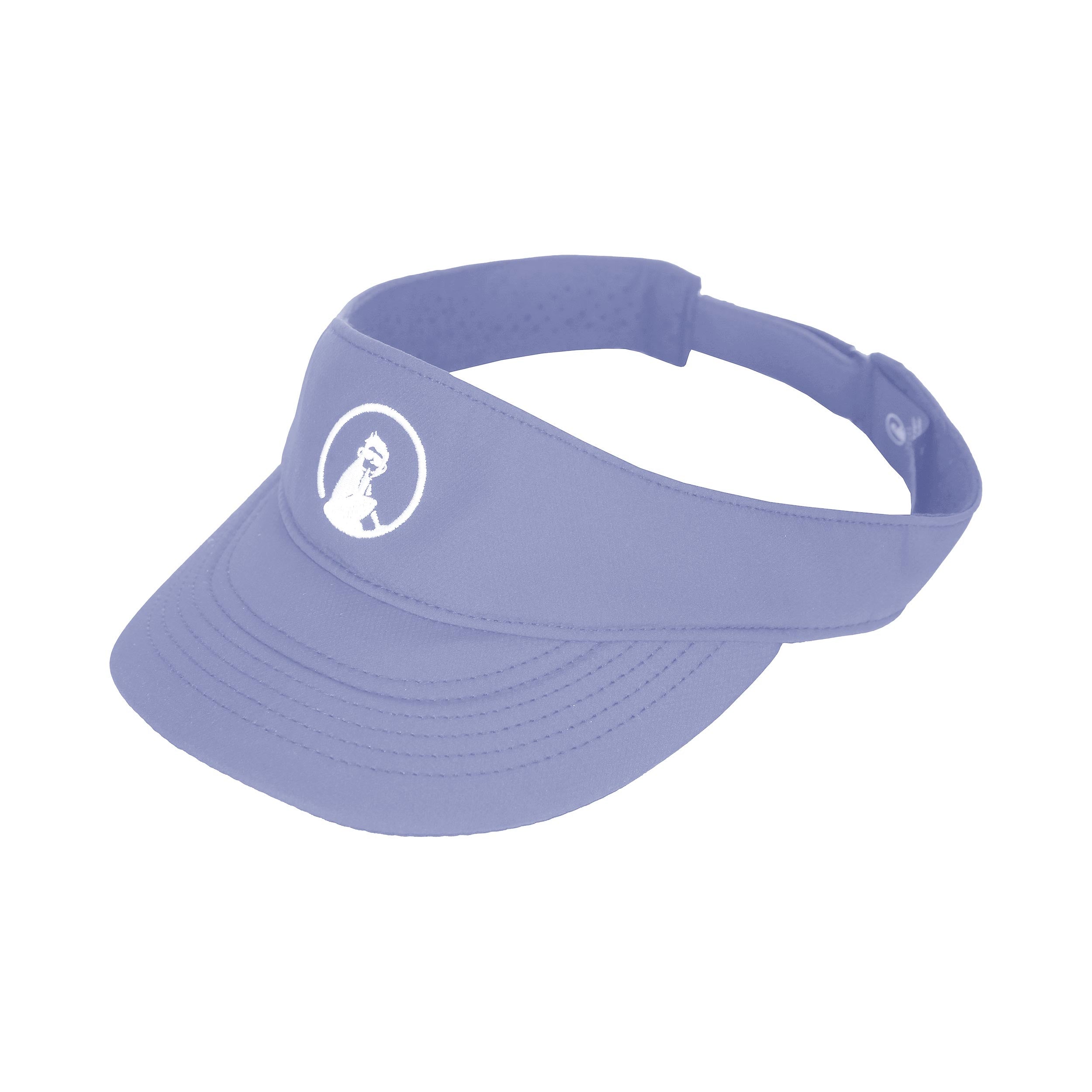 Quiet Please Glow Court Performance Visor Dames - blauw