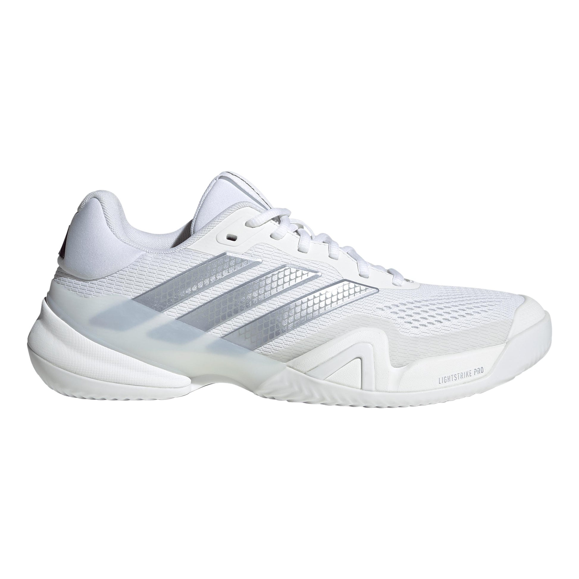 adidas Barricade 14 Gravelschoen Heren - wit, zilver