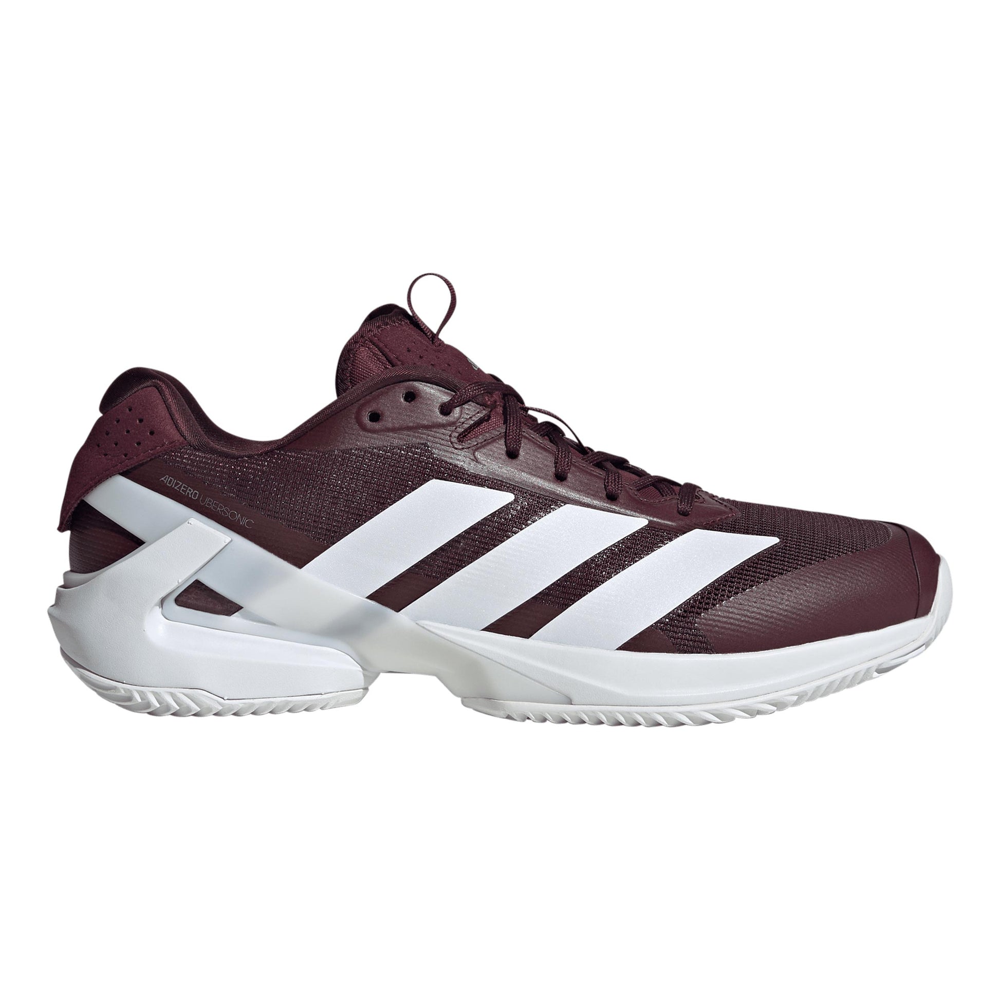 adidas adizero Ubersonic 5 Gravelschoen Heren - wijnrood, zilver