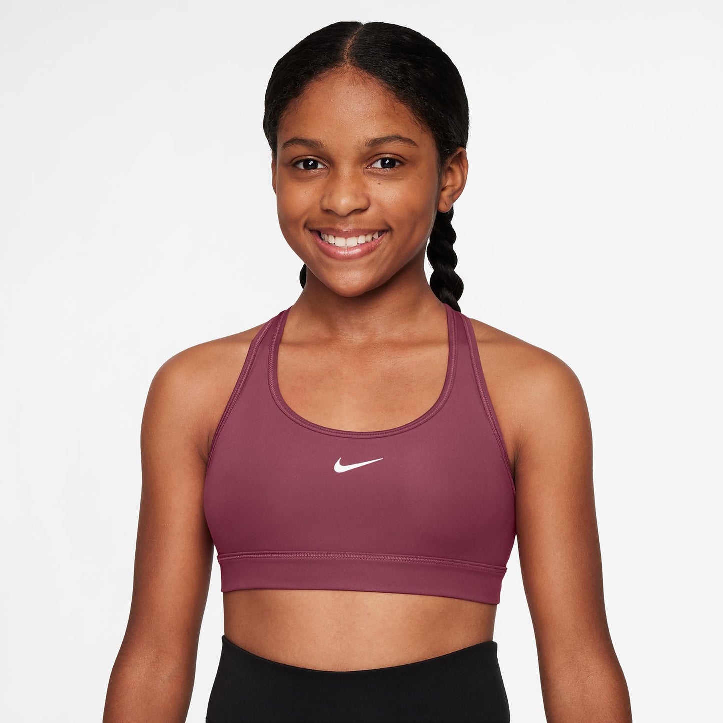 Nike Dri-Fit Swoosh Sport-bh Kinderen - mauve