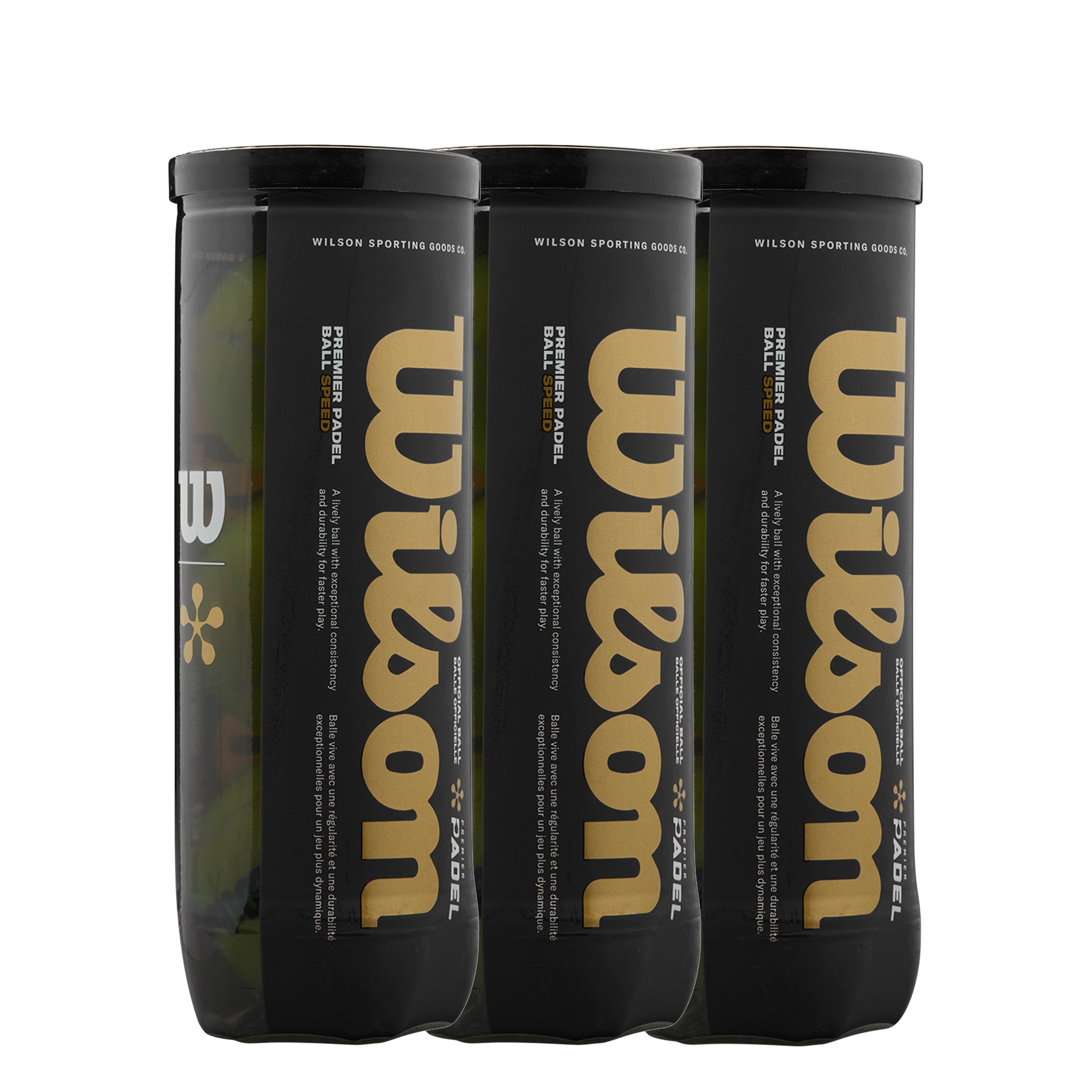 Wilson 3 Tubes de 3 Premier Padel Speed X3
