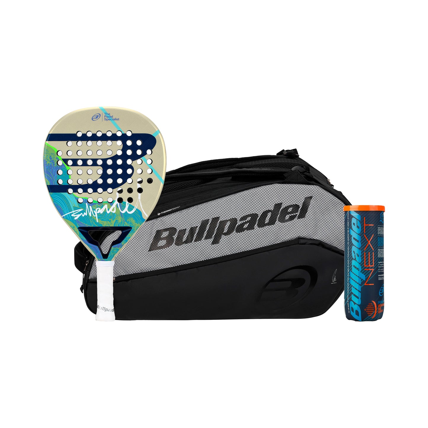 Bullpadel Iconic Light 26 Plus rackettas, Plus balverpakking