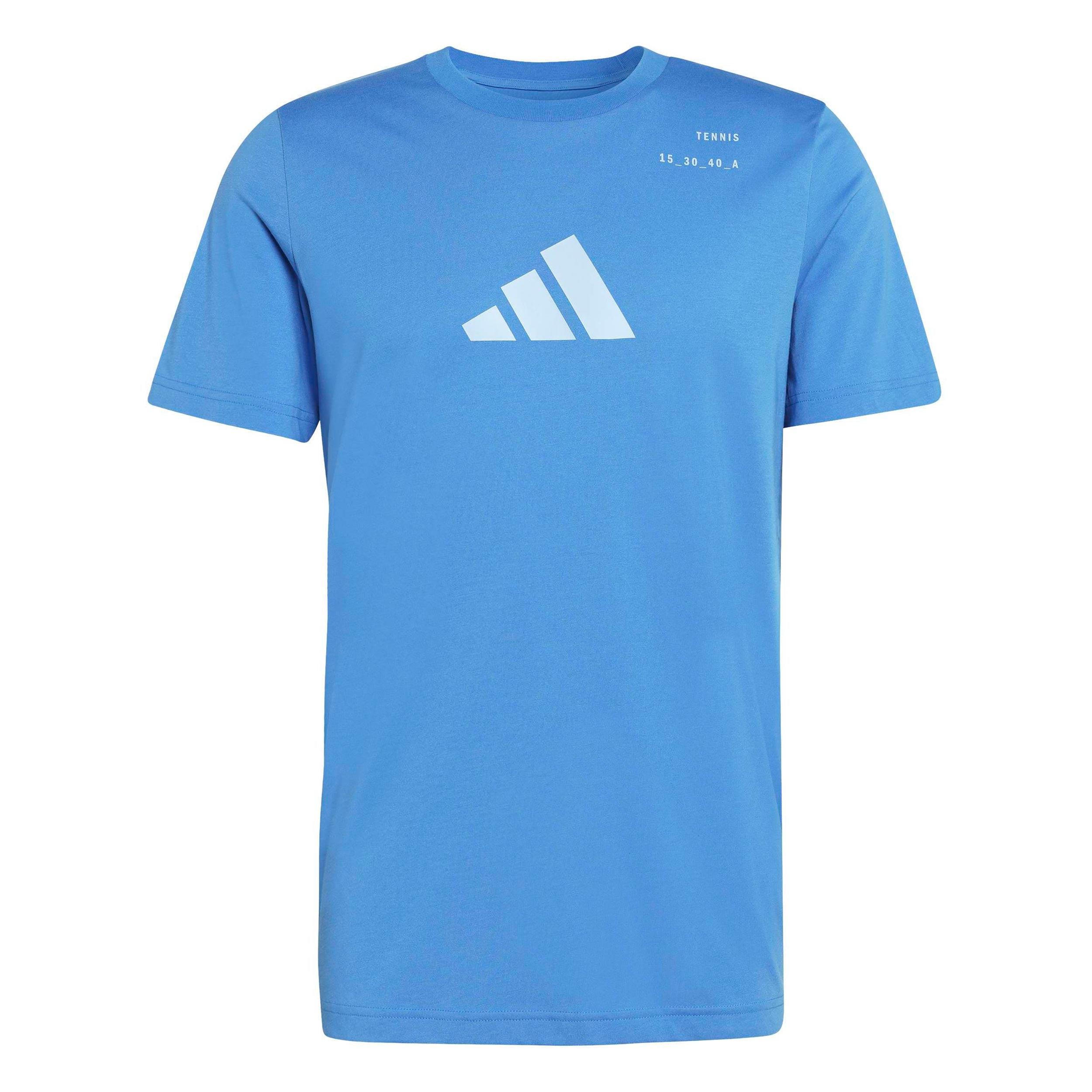 adidas Category Graphic T-shirt Heren - turkoois, wit