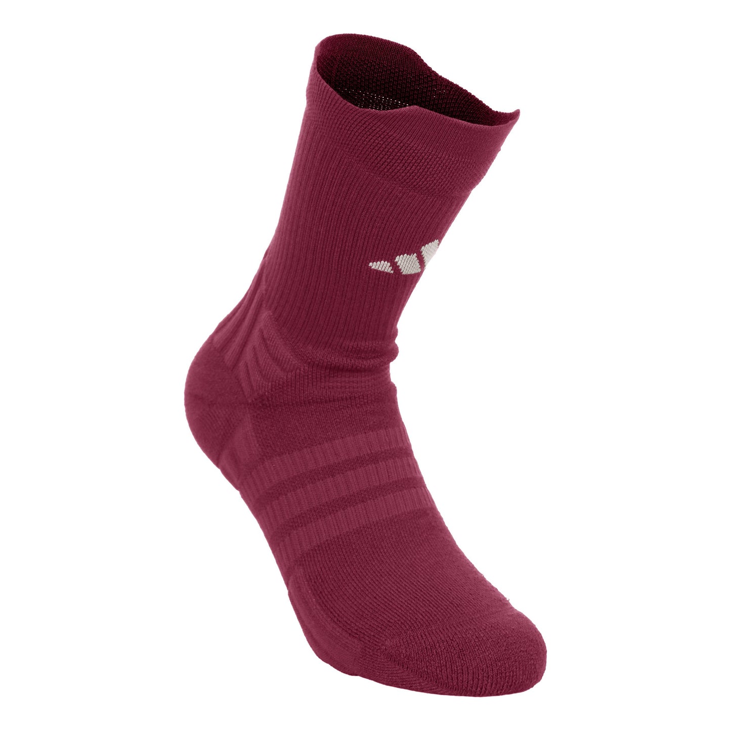 adidas Crew Chaussettes de tennis Unisex - rouge vin, crème