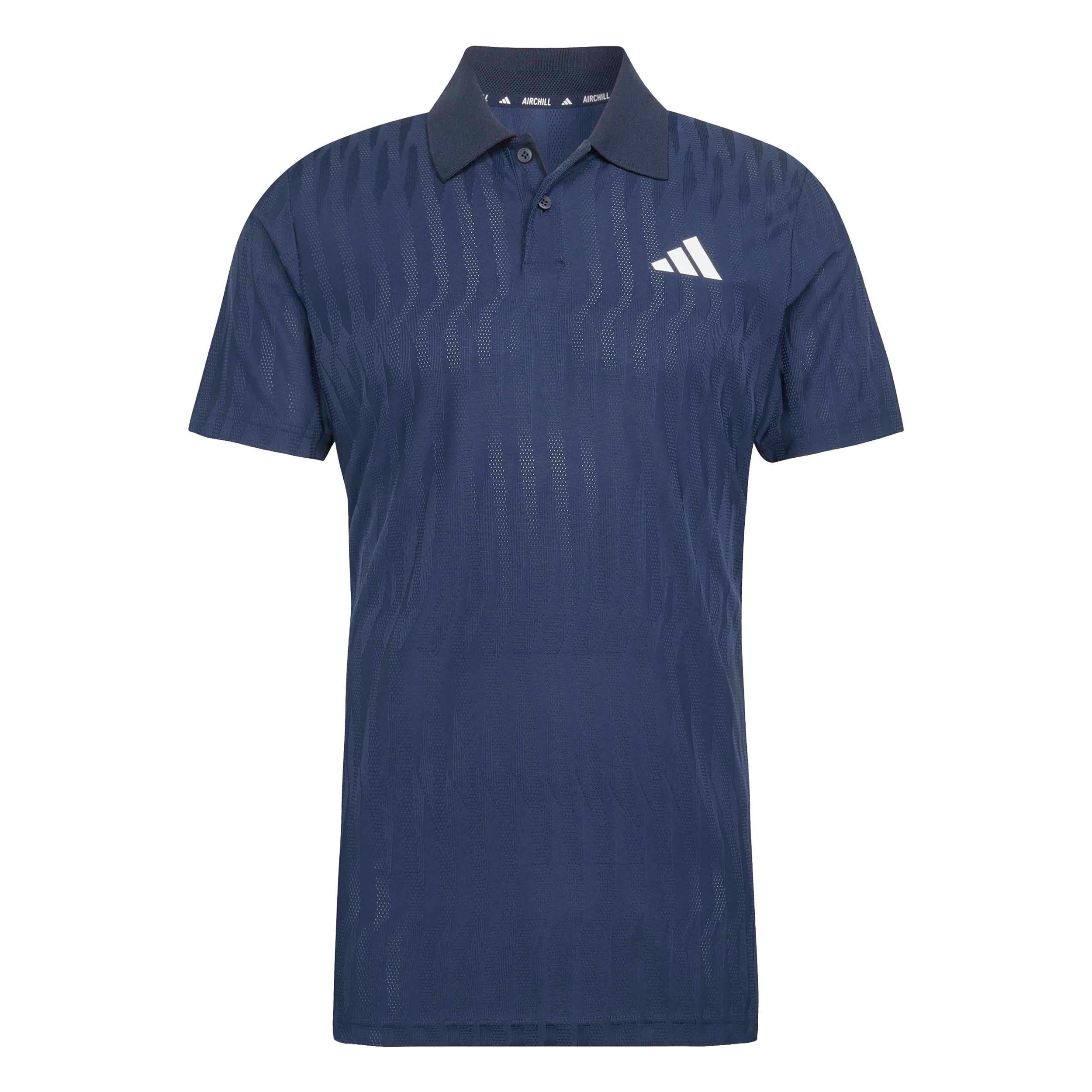 adidas Freelift Polo Hommes - bleu foncé, blanc