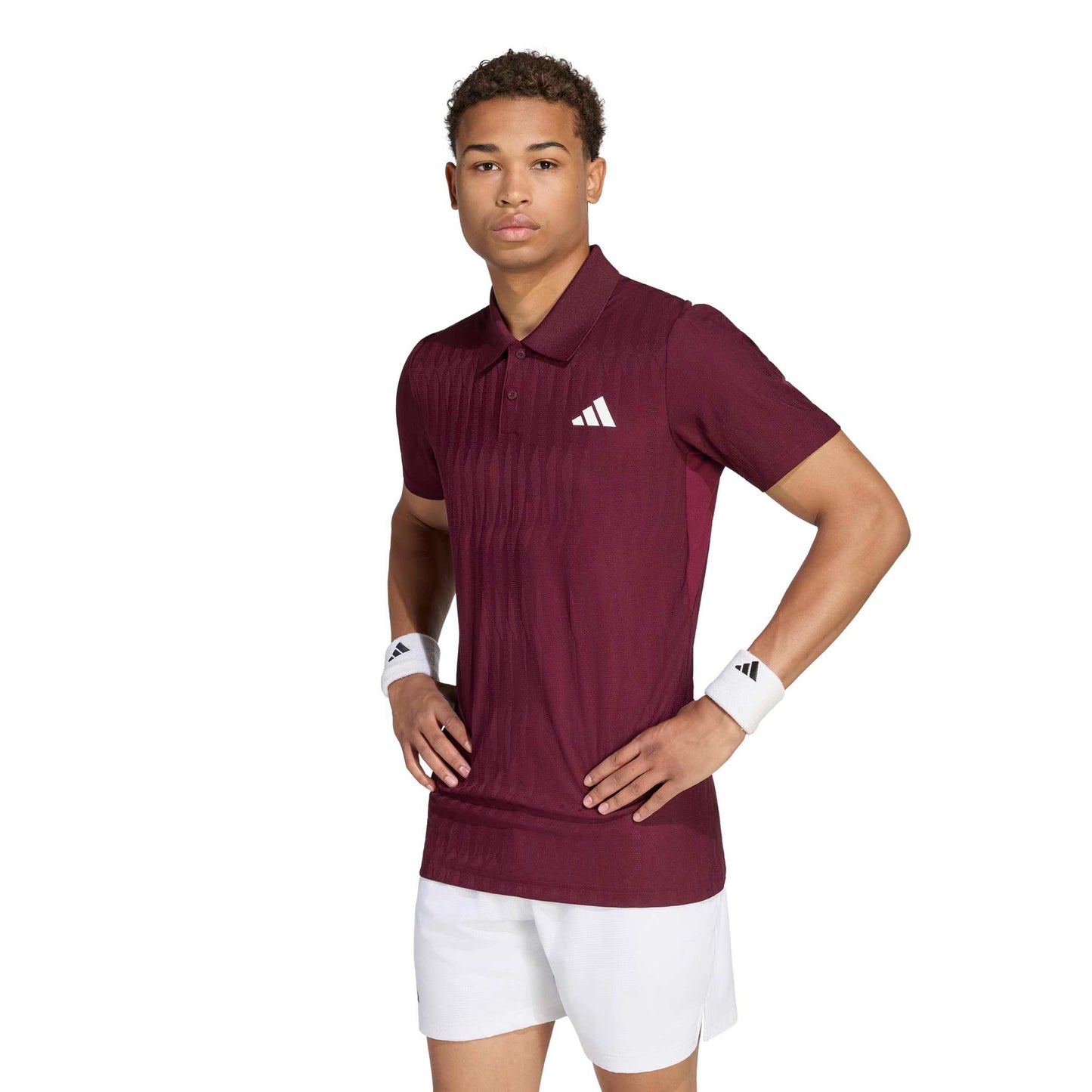 adidas Freelift Polo Hommes - rouge vin