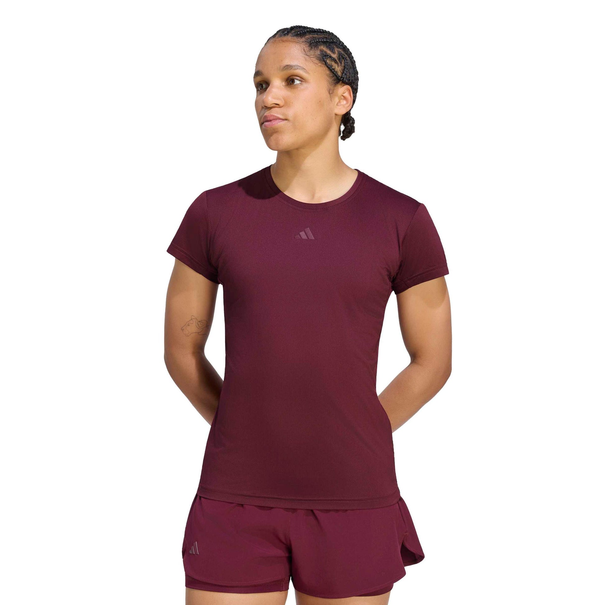 adidas Freelift T-shirt Femmes - rouge vin