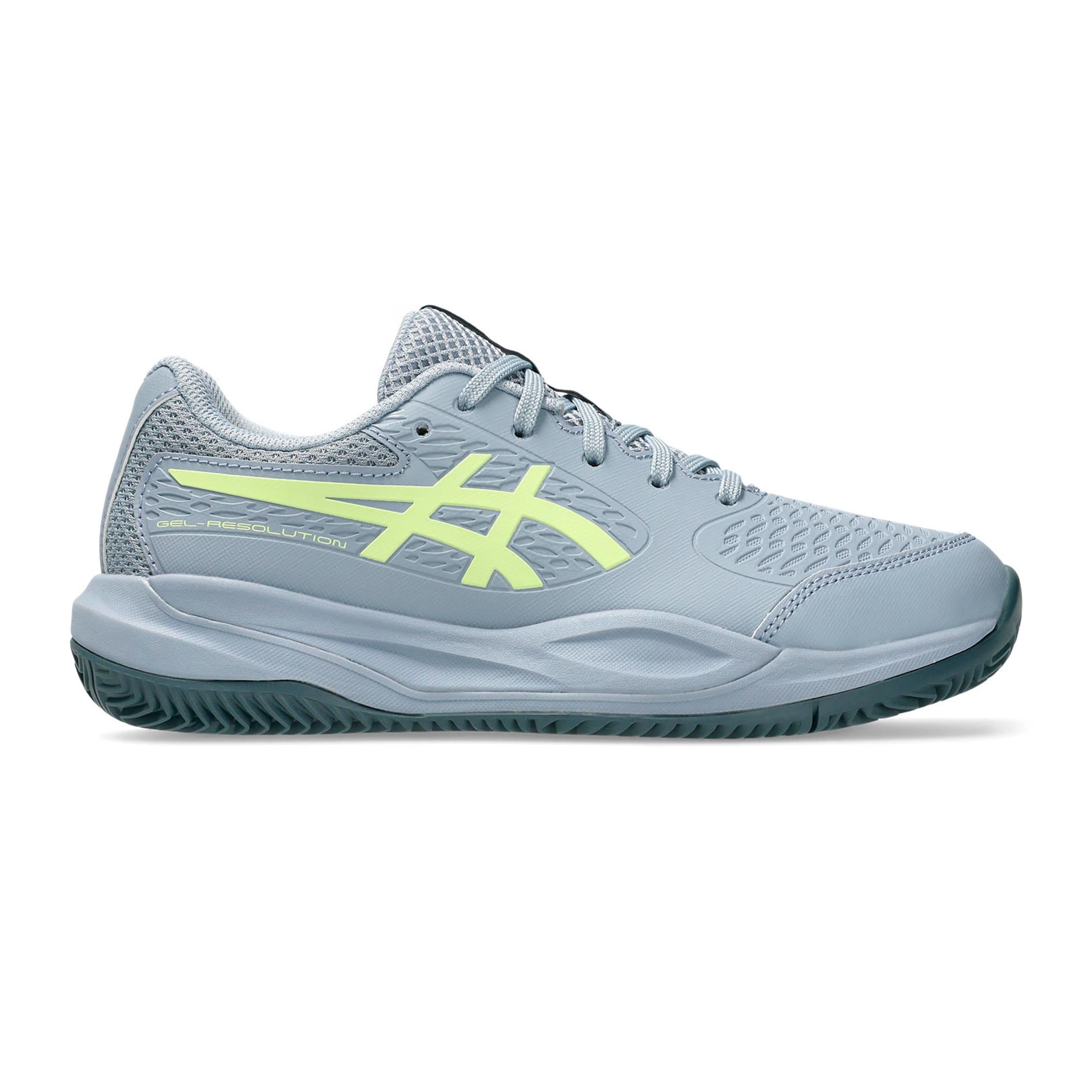 ASICS Gel-Resolution X GS Gravelschoen Kinderen - grijs, limoen