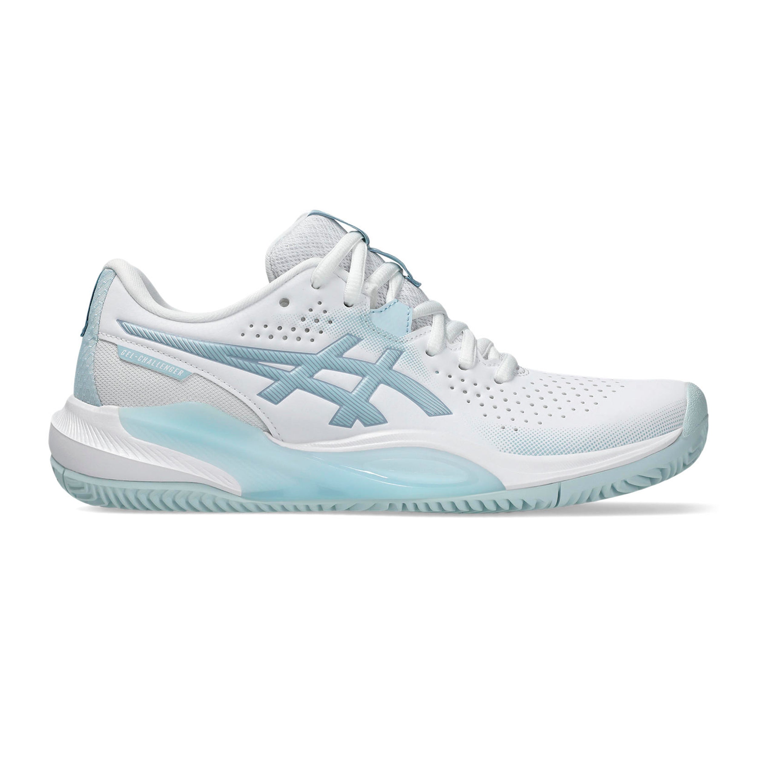 ASICS Gel-Challenger 15 Gravelschoen Dames - wit, lichtblauw