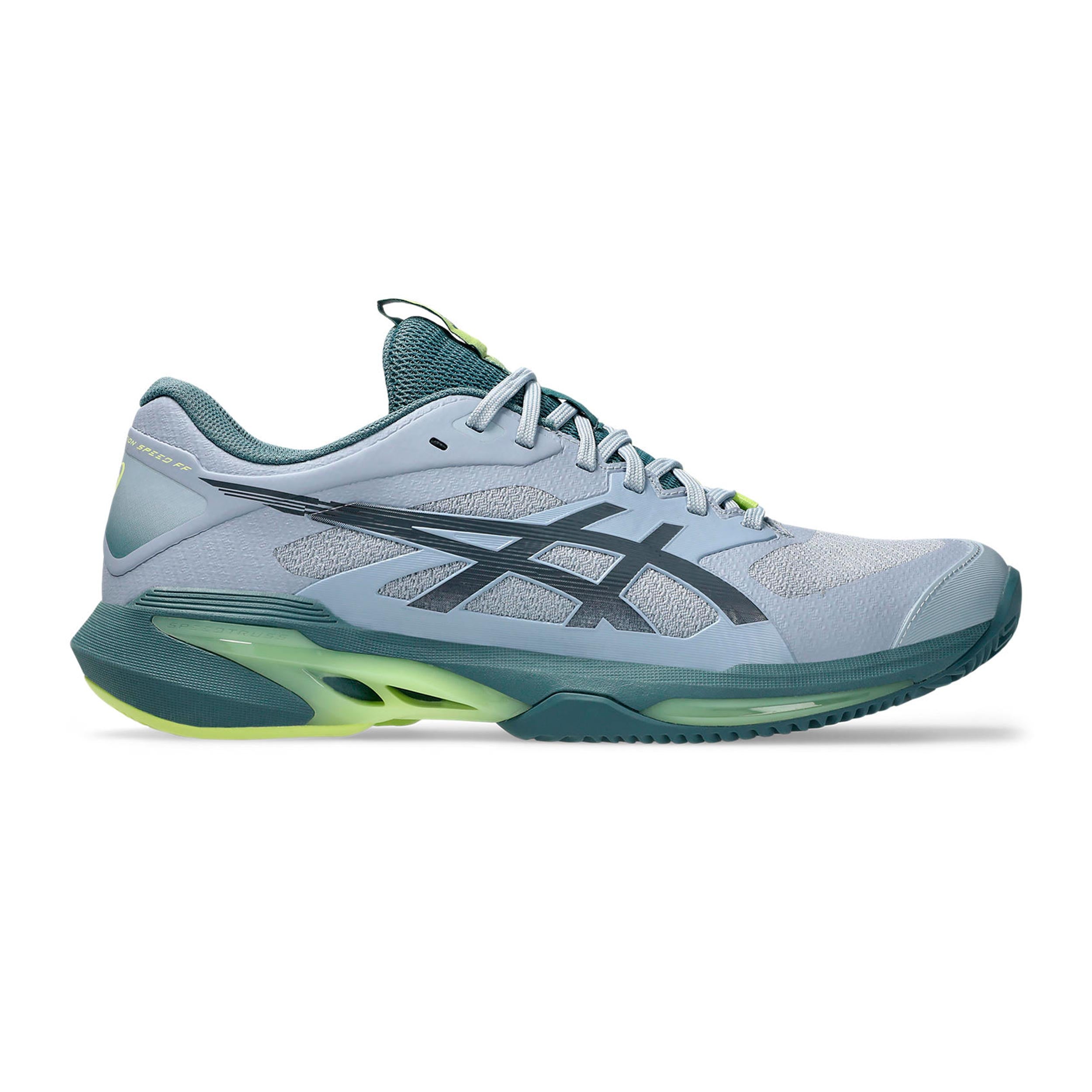 ASICS Solution Speed FF 4 Gravelschoen Heren - grijs, limoen