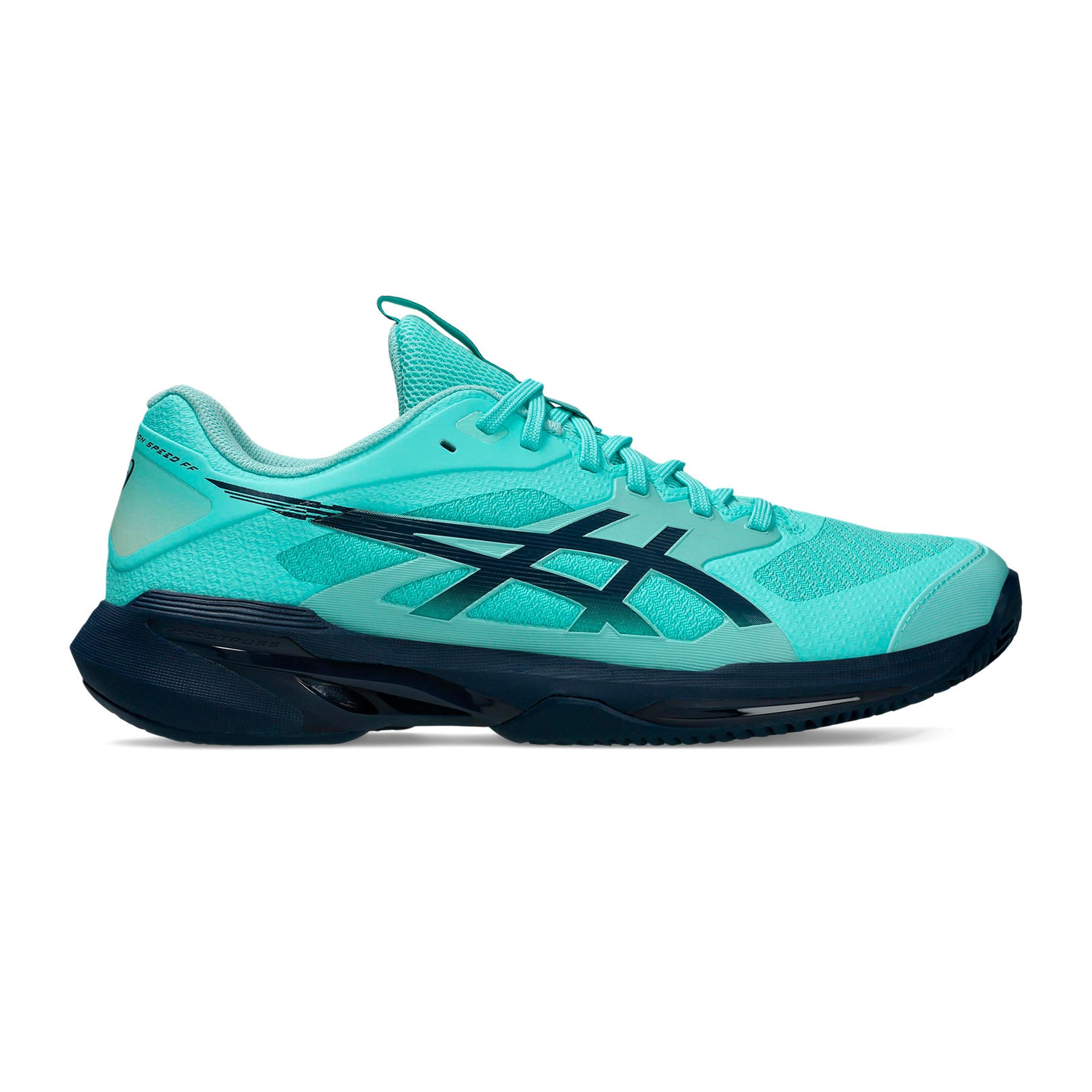 ASICS Solution Speed FF 4 Chaussure terre battue Hommes - menthe, bleu foncé