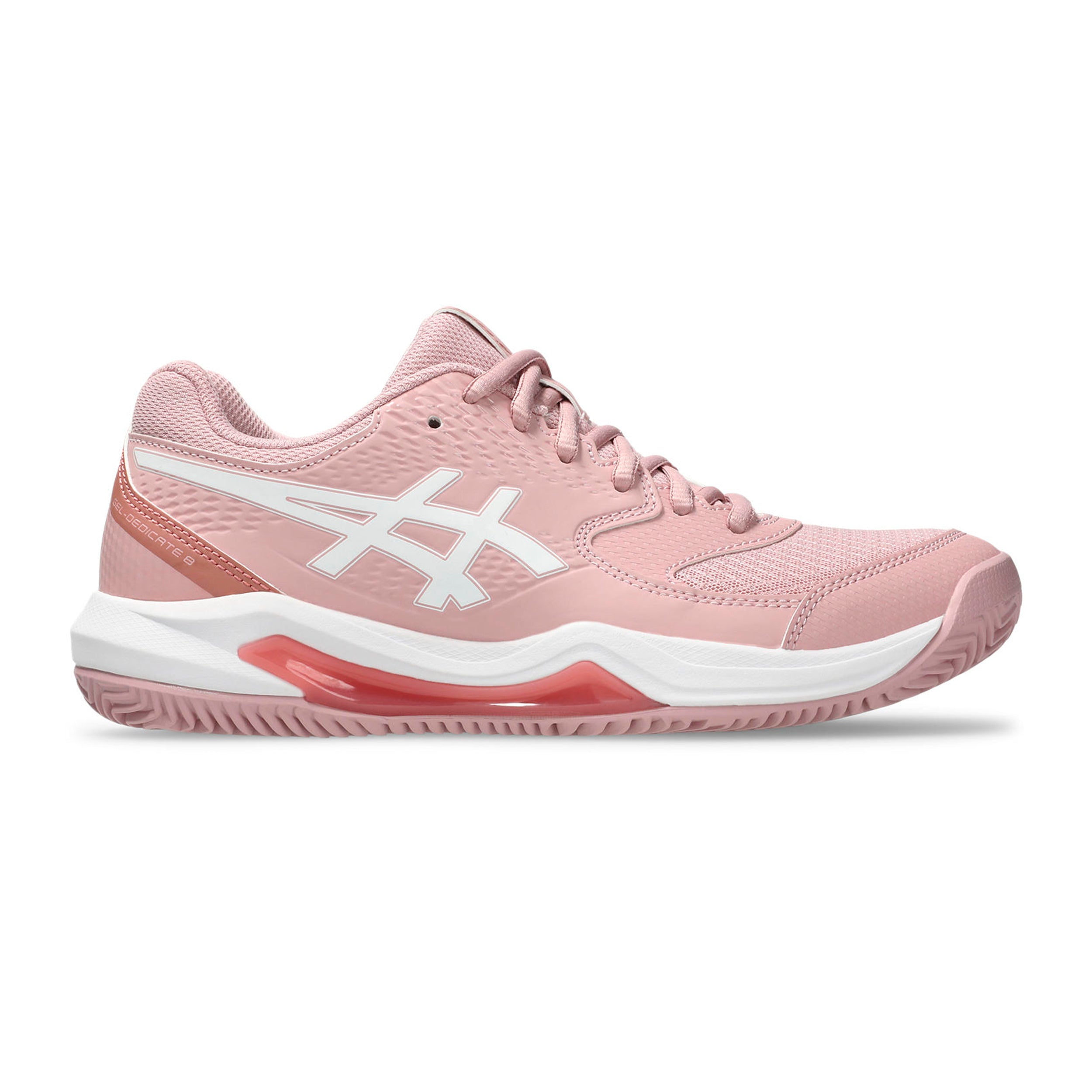 ASICS Gel-Dedicate 8 Gravelschoen Dames - roze, wit