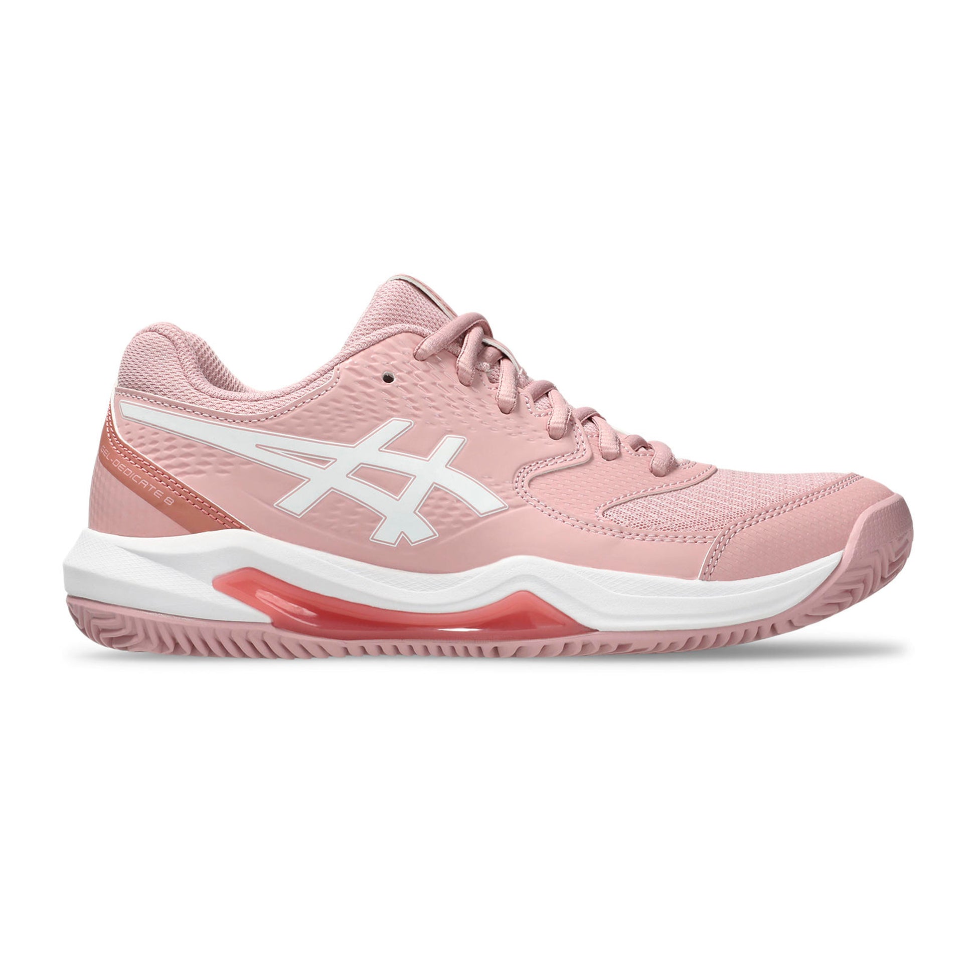 ASICS Gel-Dedicate 8 Gravelschoen Dames - roze, wit